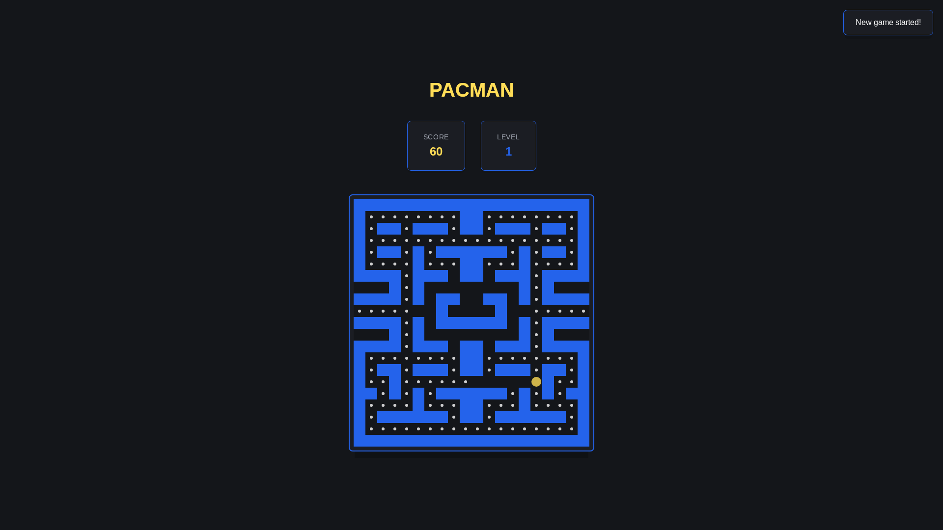 website screenshot of https://mypacman.pages.dev/