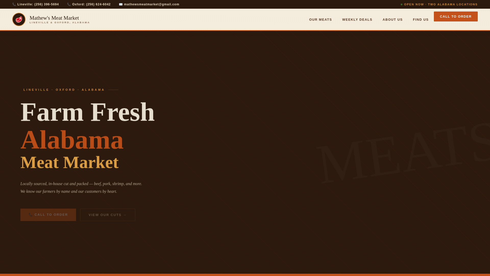 website screenshot of https://mathewsmeatmarket.pages.dev/