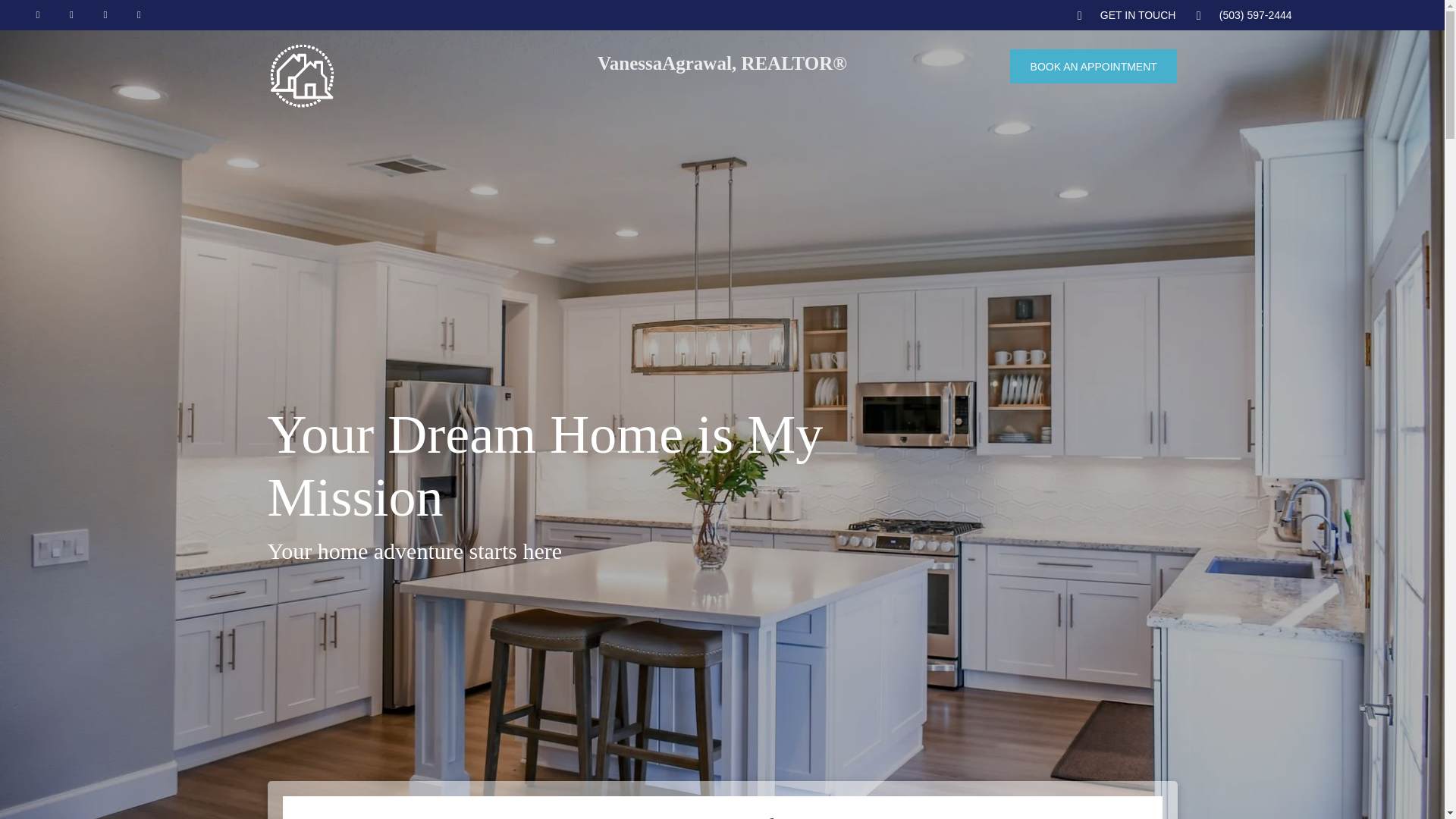 website screenshot of https://vanessaagrawal.realtor/