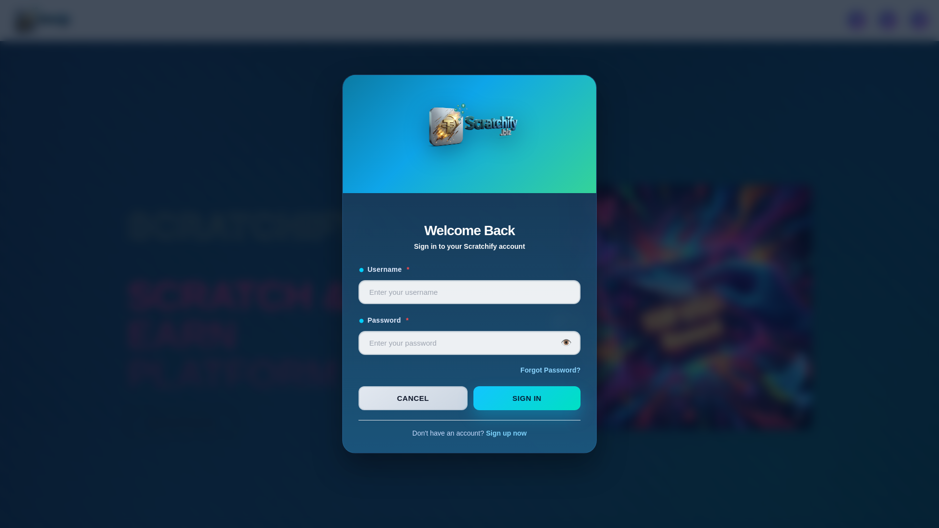 website screenshot of https://scratchify.org/