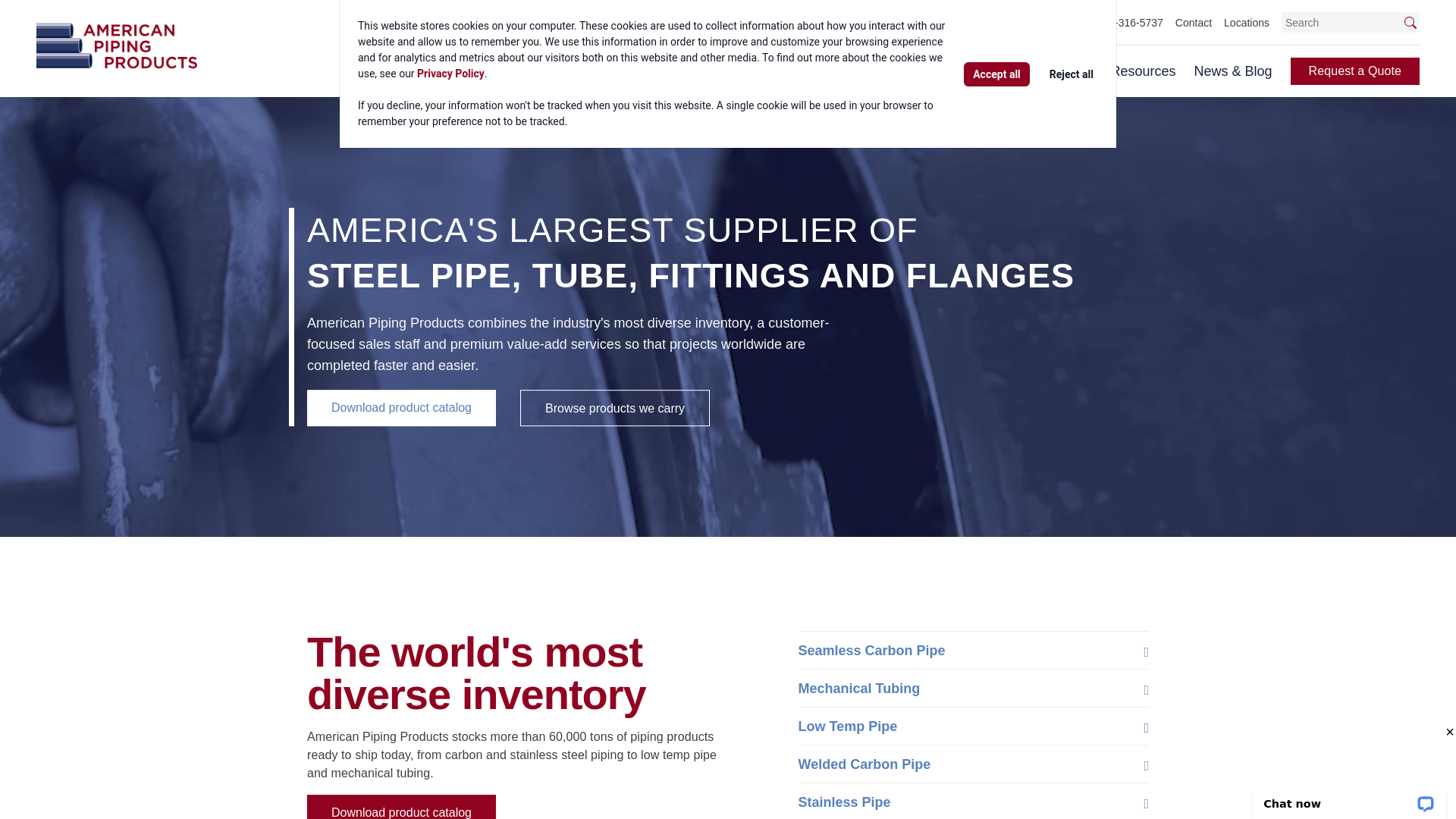 website screenshot of https://nam11.safelinks.protection.outlook.com/?url=http%3A%2F%2Fwww.amerpipe.com%2F&data=05%7C02%7Cacolumbia%40advanticehealth.com%7C5b85bd71b3cb4ea6ce3808de83605edc%7C2e9e5c97ed5f49ff8f1ff4234ab42251%7C0%7C0%7C639092648333834058%7CUnknown%7CTWFpbGZsb3d8eyJFbXB0eU1hcGkiOnRydWUsIlYiOiIwLjAuMDAwMCIsIlAiOiJXaW4zMiIsIkFOIjoiTWFpbCIsIldUIjoyfQ%3D%3D%7C20000%7C%7C%7C&sdata=wR0ao696fBIJUlZybD1jM8ZlC29%2BhWrStG%2FB%2F7x0fiw%3D&reserved=0