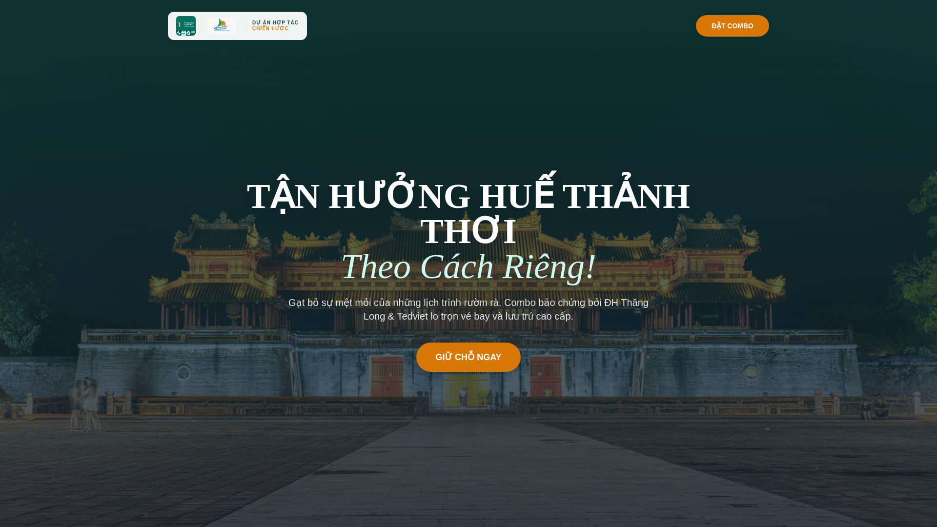 website screenshot of https://huebookingtedviettlu.pages.dev/