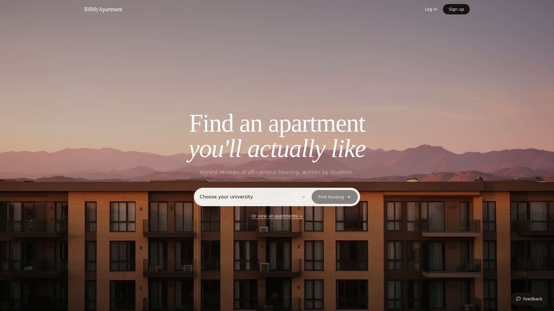 website screenshot of https://r8myapartment.com/