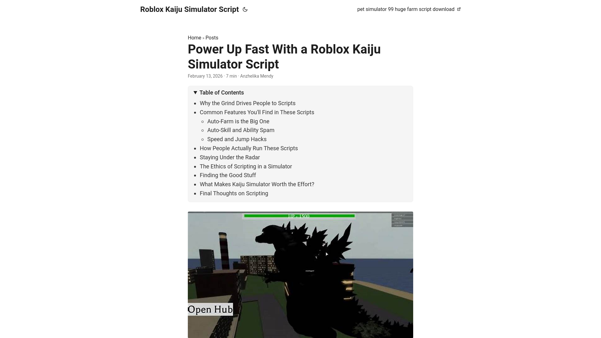 website screenshot of https://roblox-kaiju-simulator-script.pages.dev/