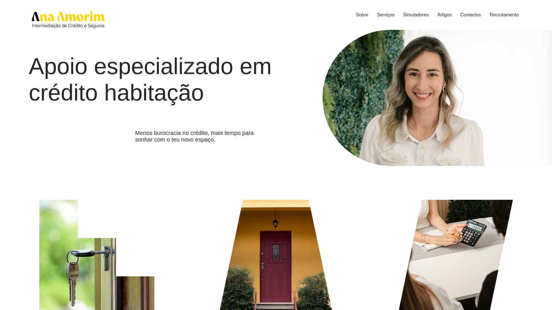 website screenshot of https://anaamorim.pt/