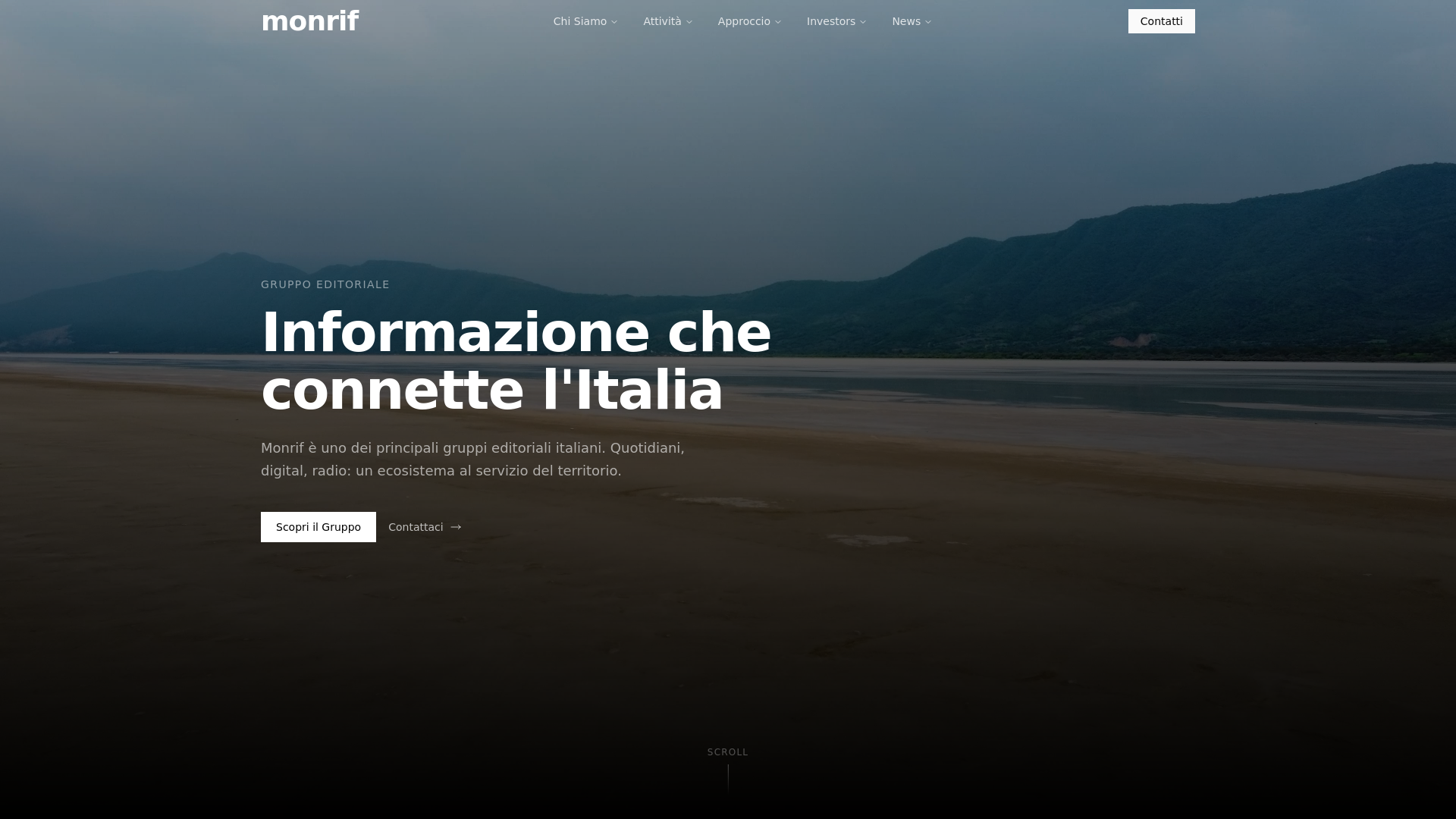 website screenshot of https://monrif-website.pages.dev/