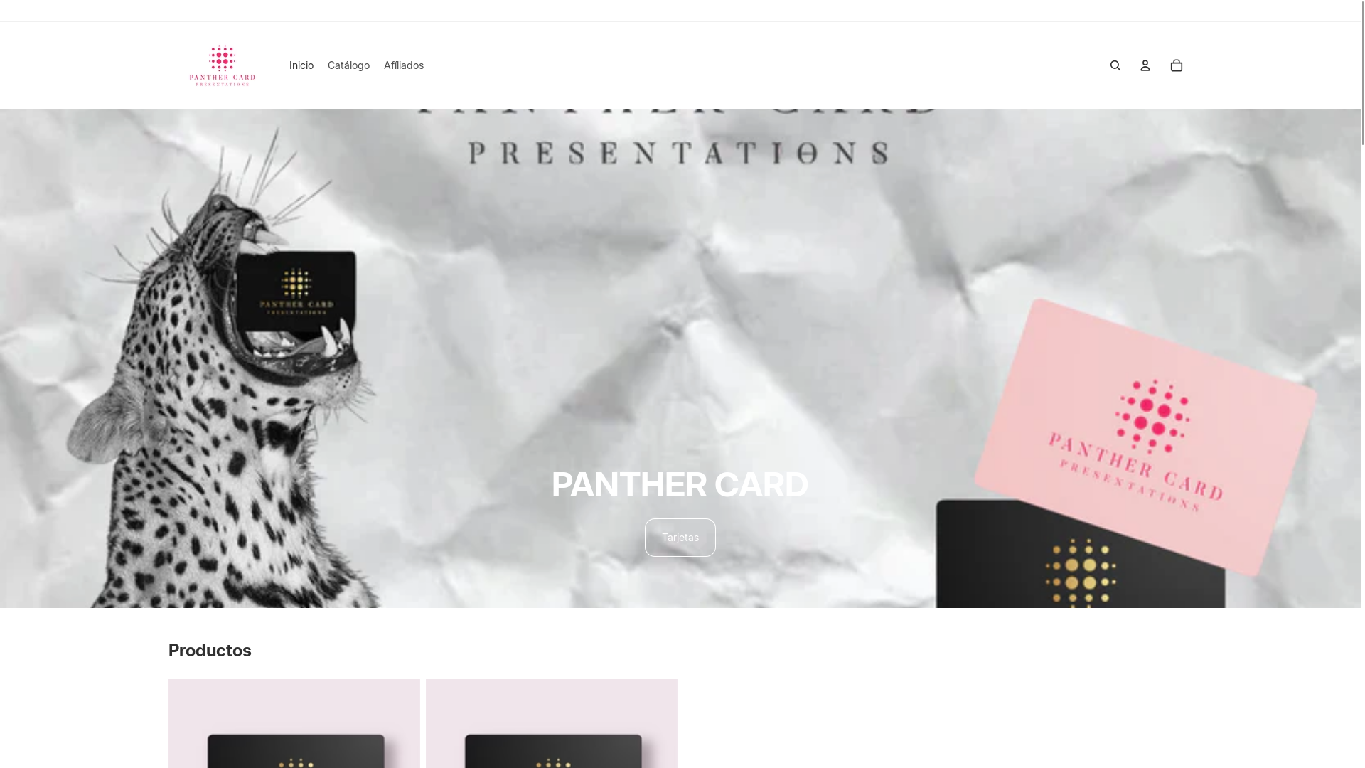 website screenshot of https://panthercard.us/