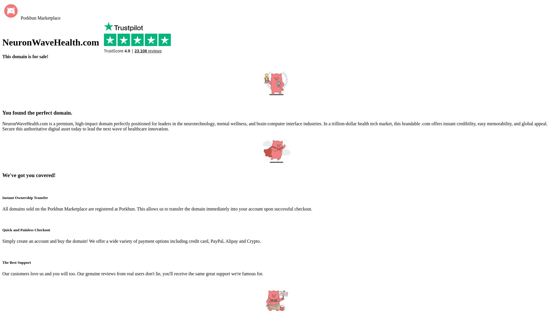 website screenshot of https://neuronwavehealth.com/