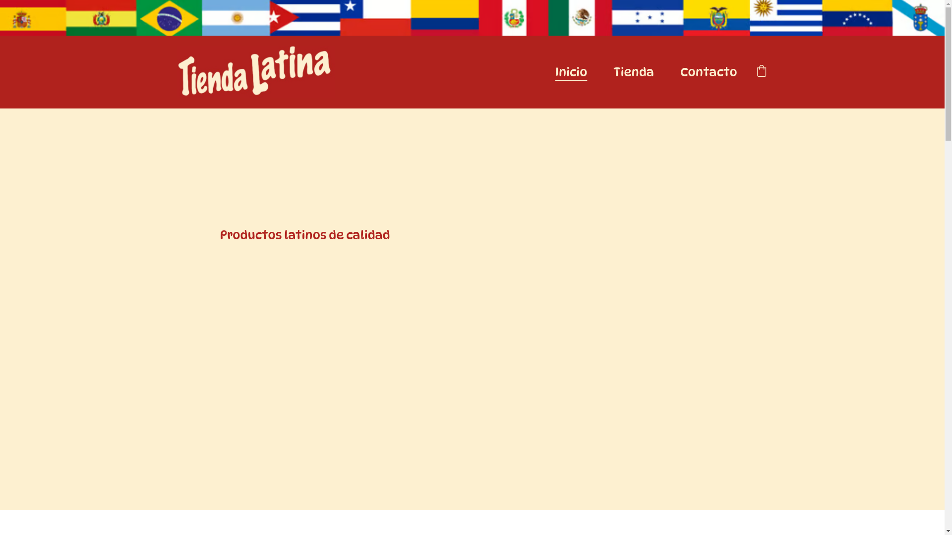 website screenshot of https://tiendalatinavigo.com/