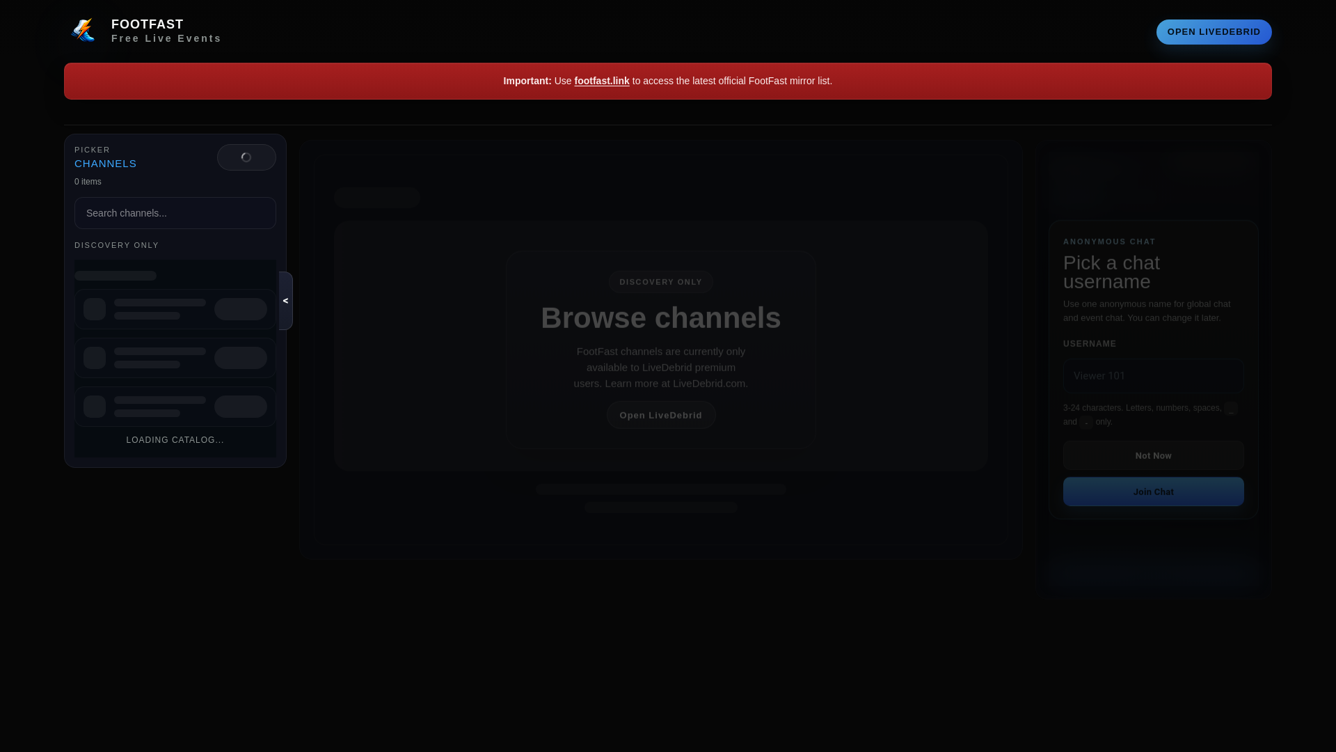 website screenshot of https://footfast.cc/