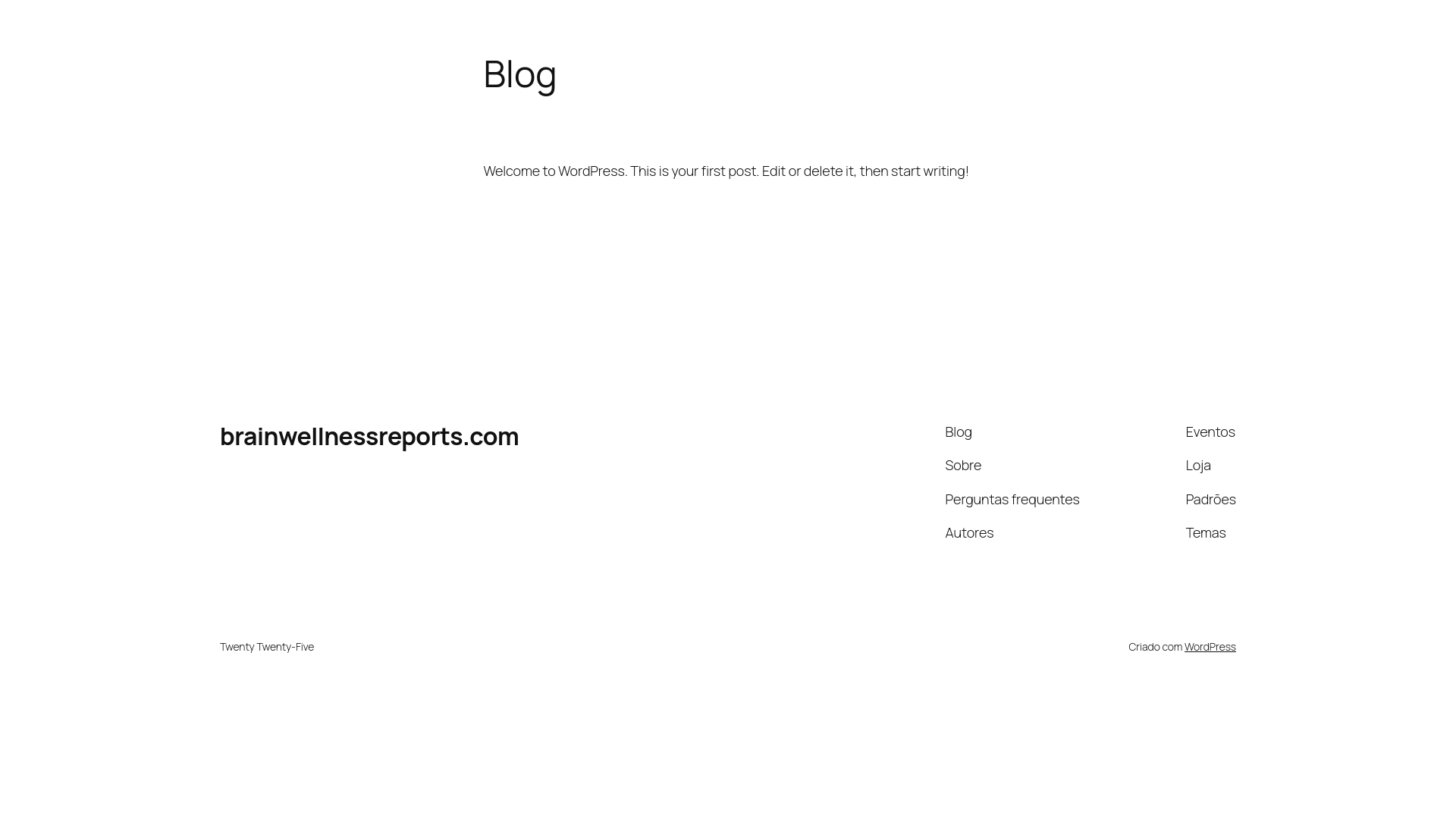 website screenshot of https://brainwellnessreports.com/