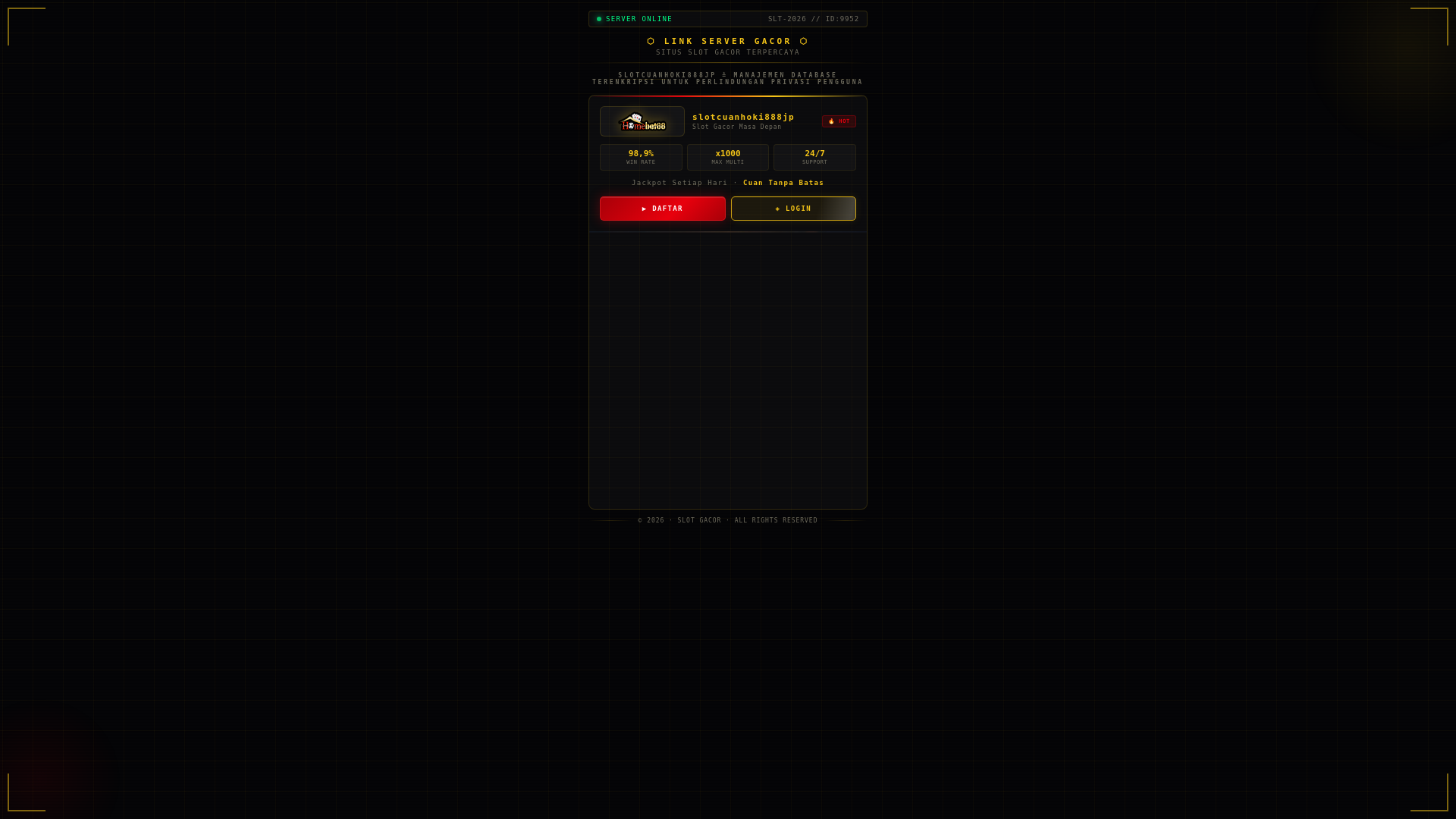 website screenshot of https://slotcuanhoki888jp.live/