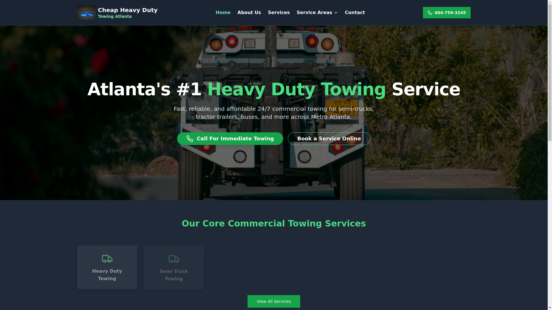website screenshot of https://heavydutytowing.help/