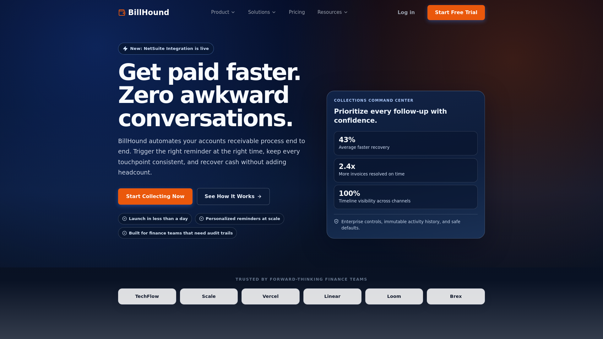 website screenshot of https://billhound-frontend-staging.pages.dev/