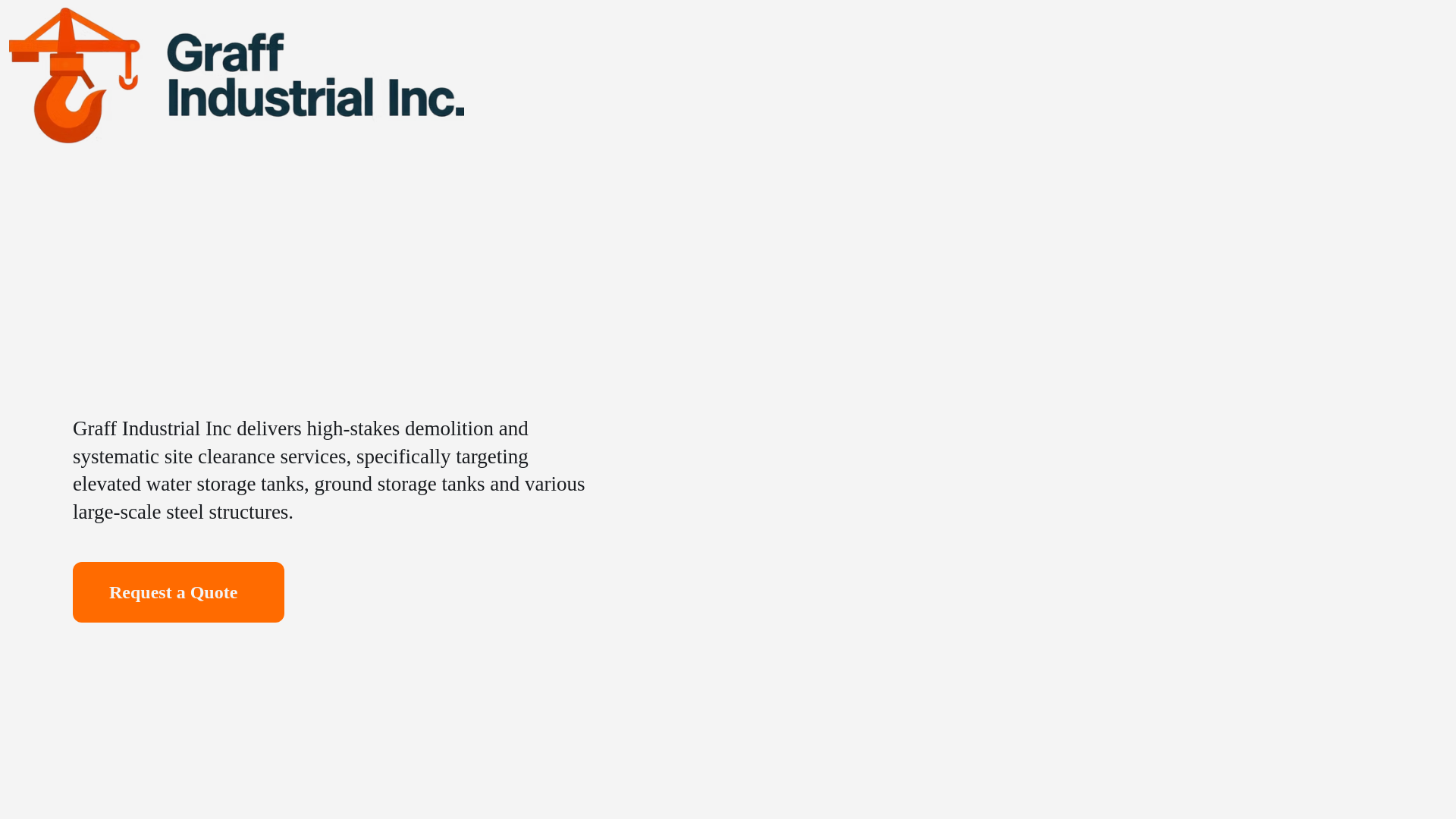 website screenshot of https://graffindustrial.com/