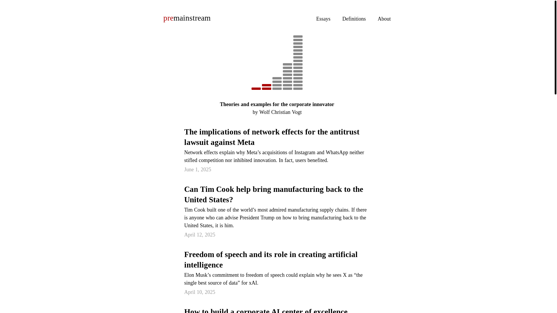 website screenshot of https://premainstream.pages.dev/