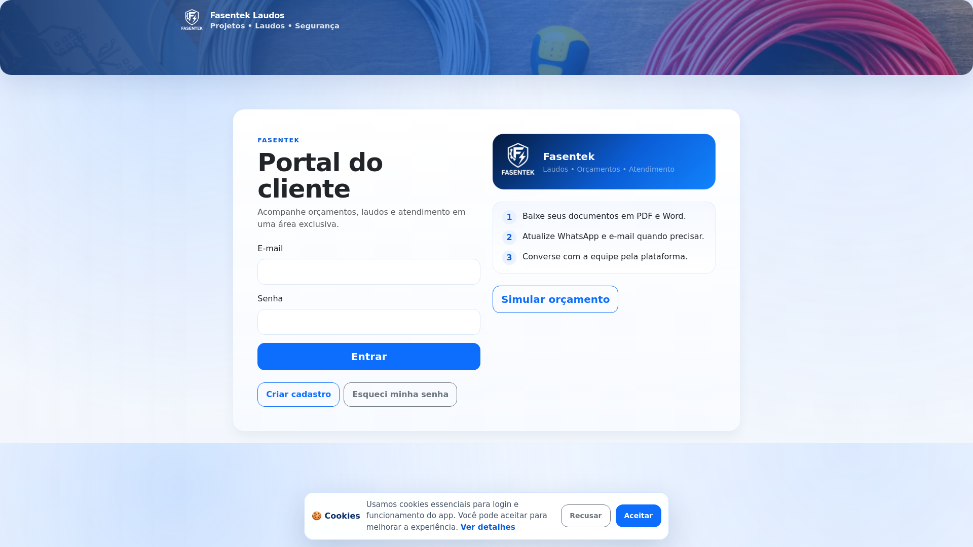 website screenshot of https://fasenteklaudos.online/