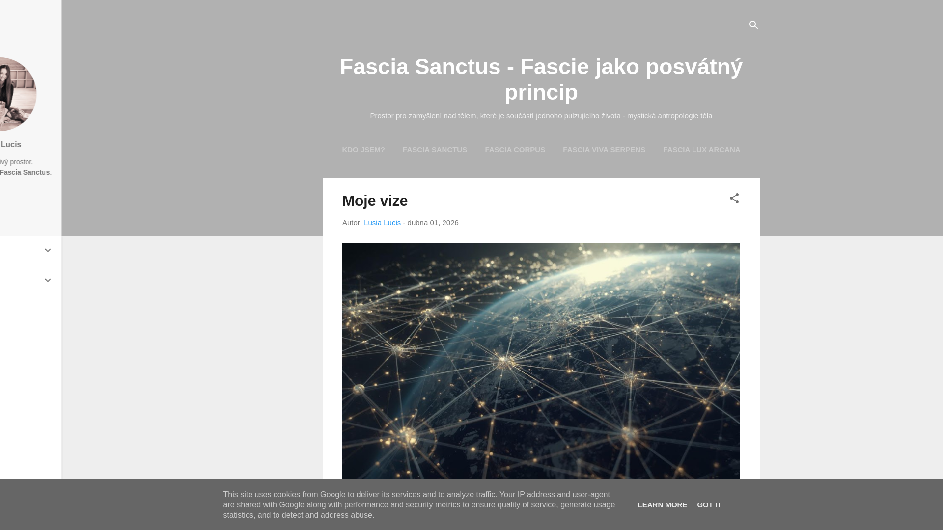 website screenshot of https://fasciasanctus.cz/