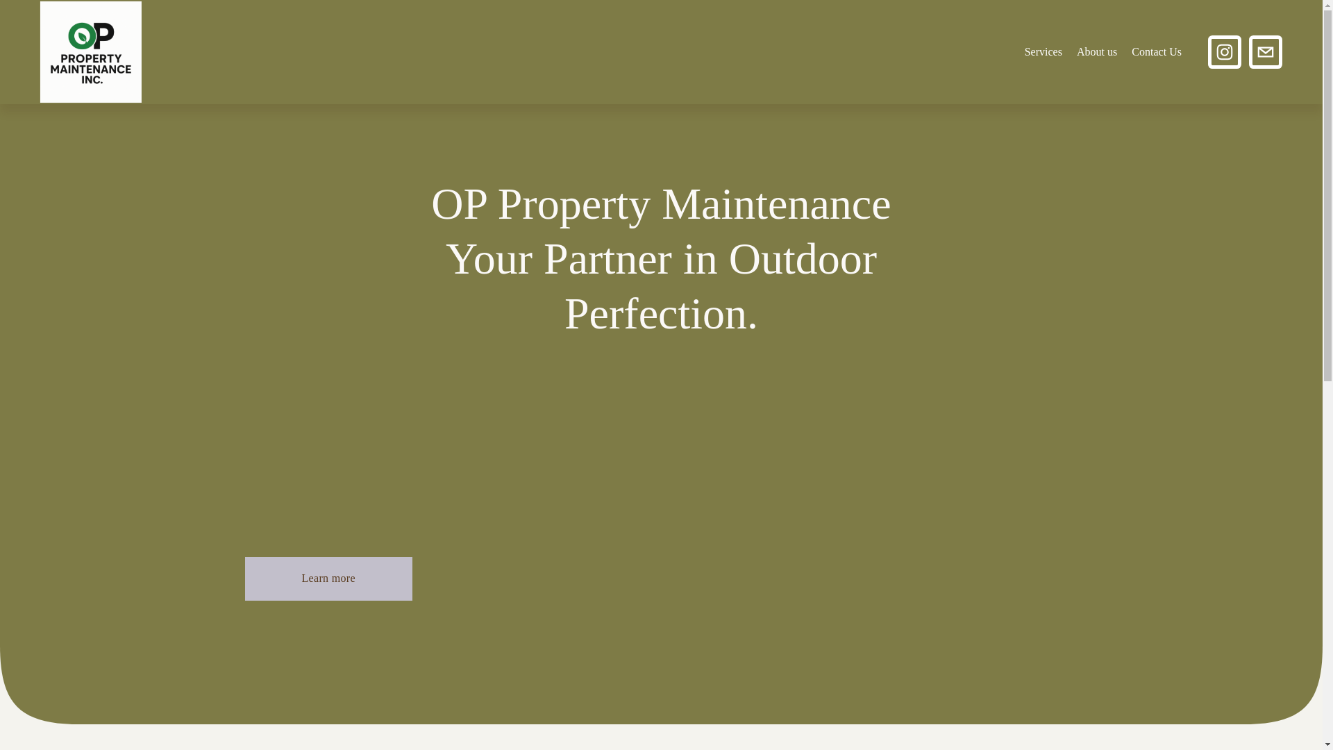 website screenshot of https://oppropertymaintenance.ca/