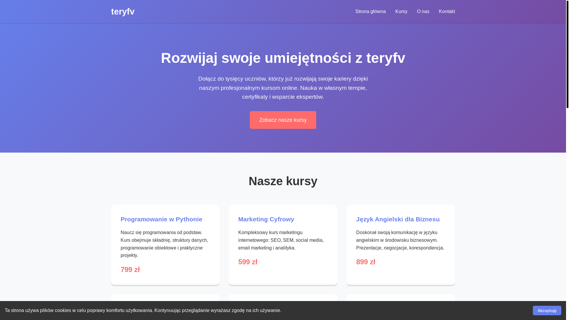 website screenshot of https://teryfv.cyou/