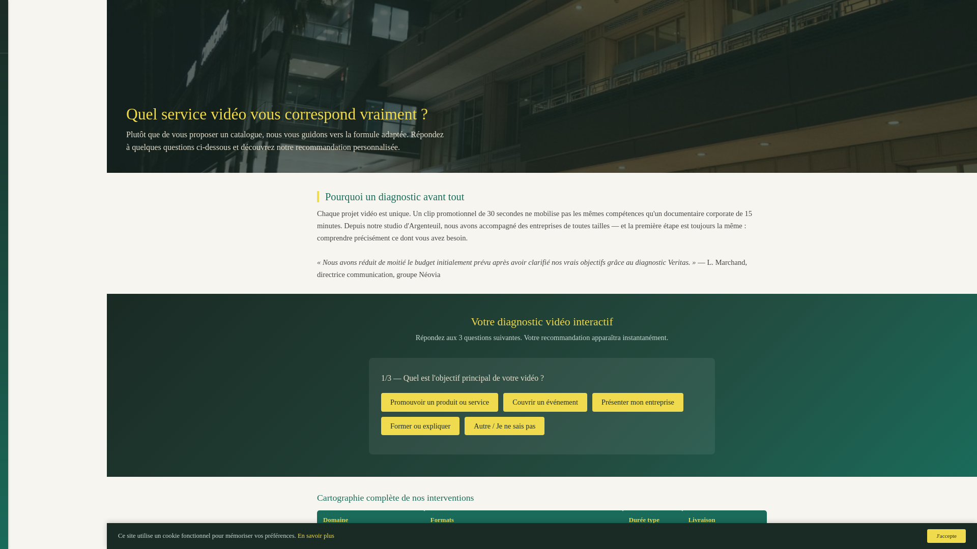 website screenshot of https://veritasvideoventures.sbs/