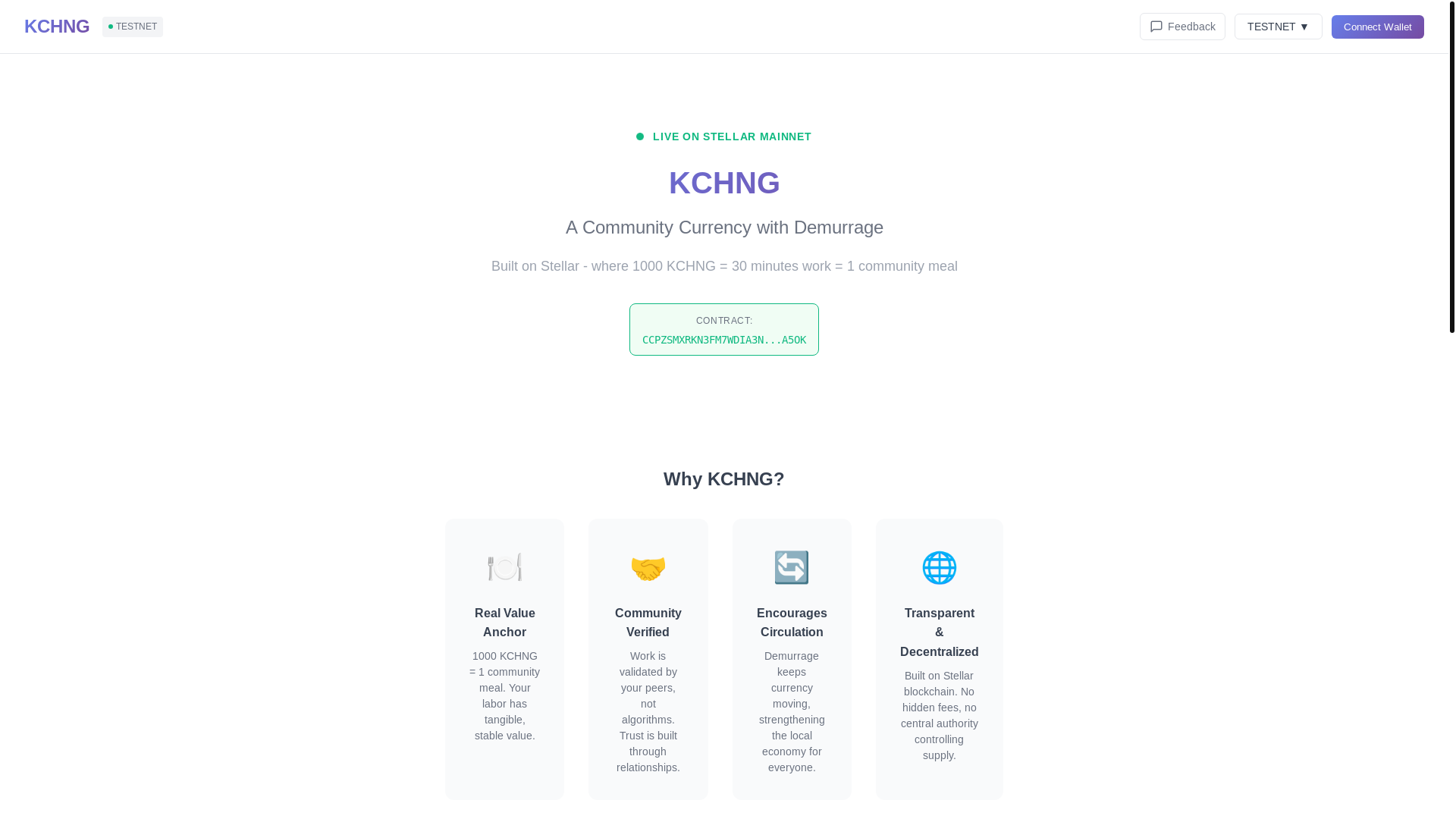 website screenshot of https://kchng.pages.dev/