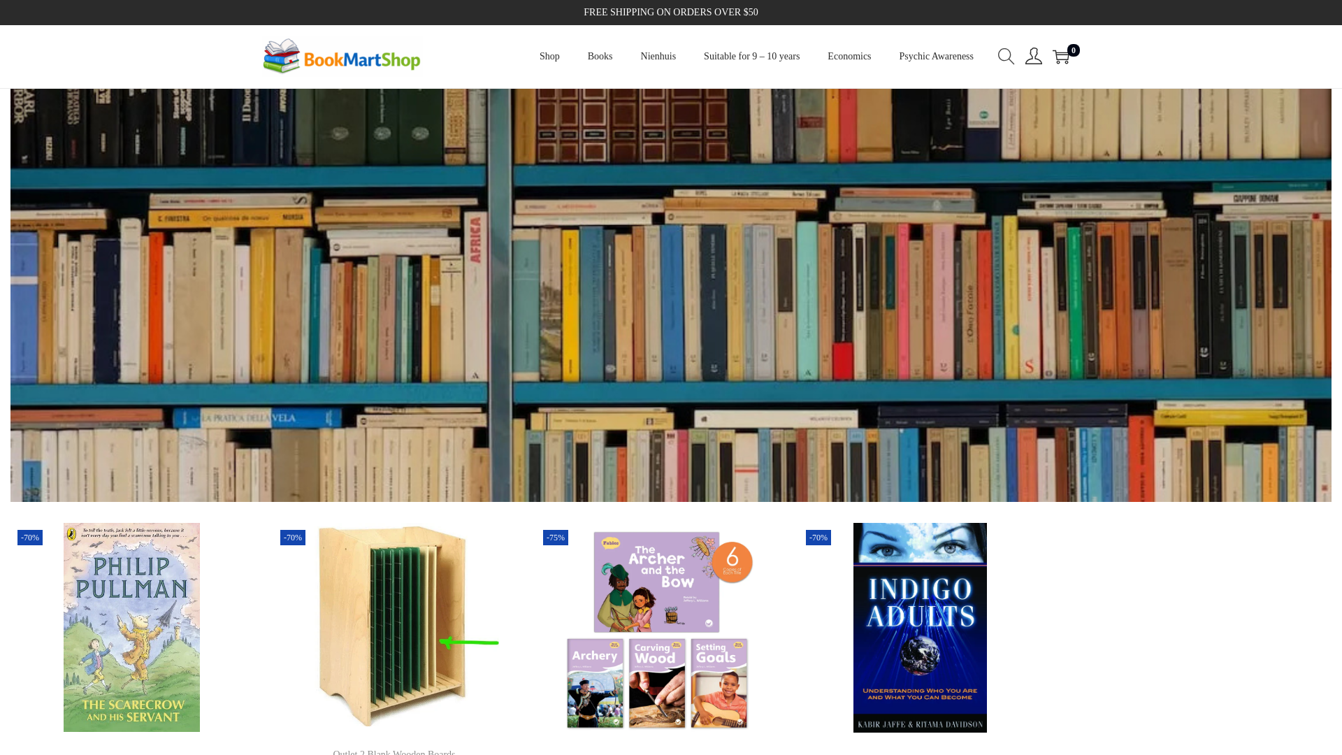 website screenshot of https://bookmartshop.com/
