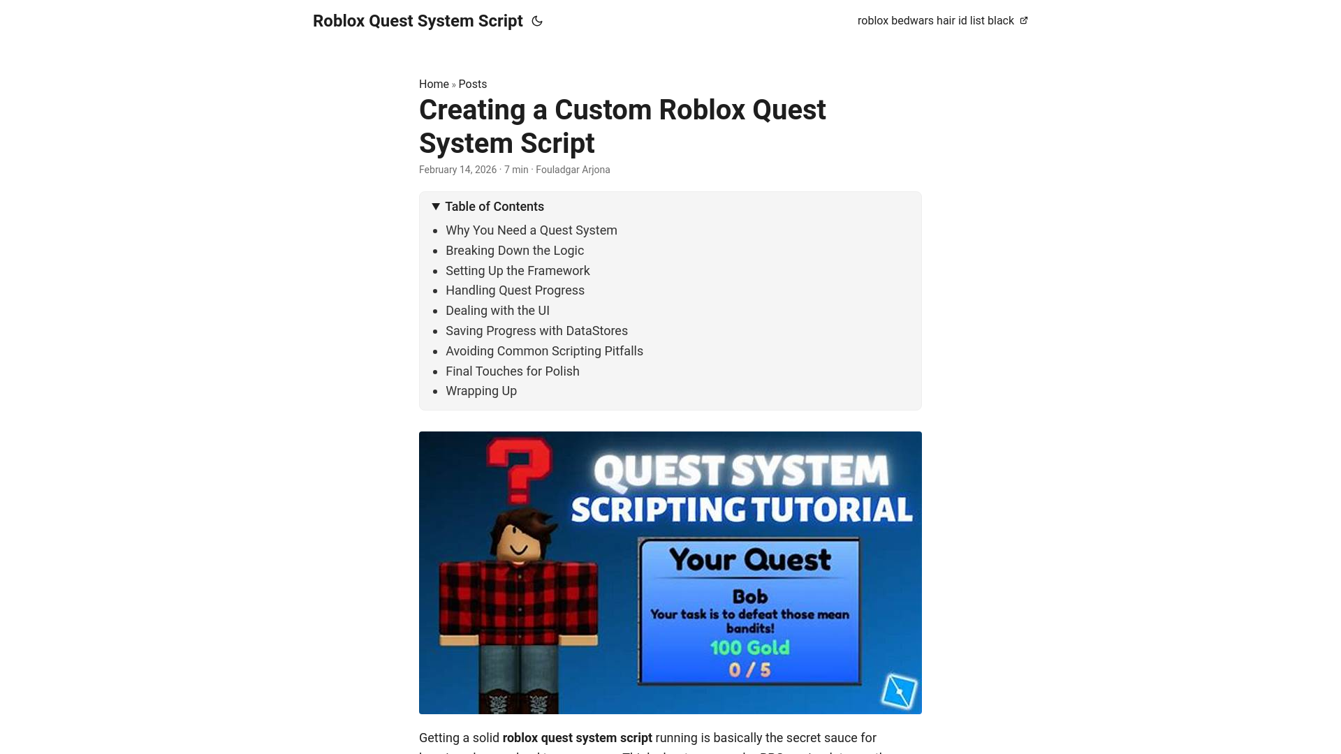 website screenshot of https://roblox-quest-system-script.pages.dev/