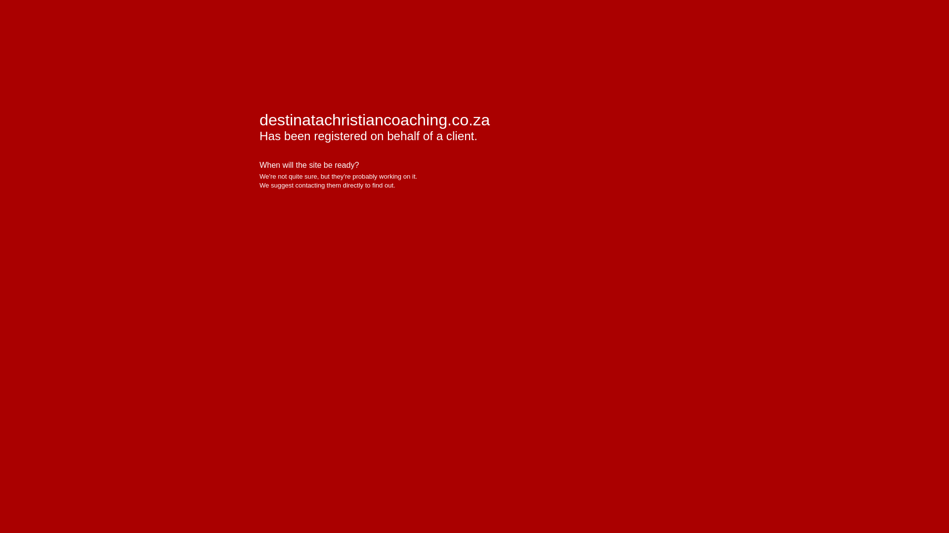 website screenshot of https://destinatachristiancoaching.co.za/