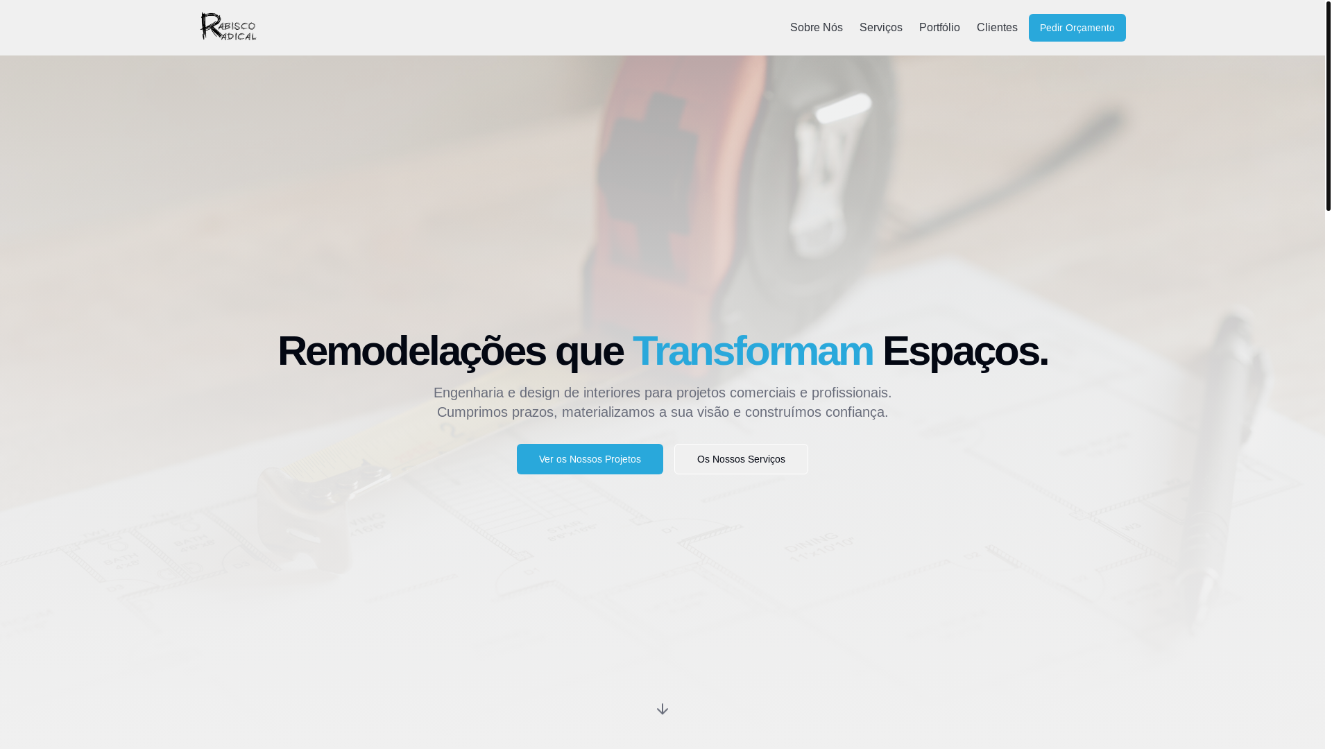 website screenshot of https://rabiscoradical.pt/