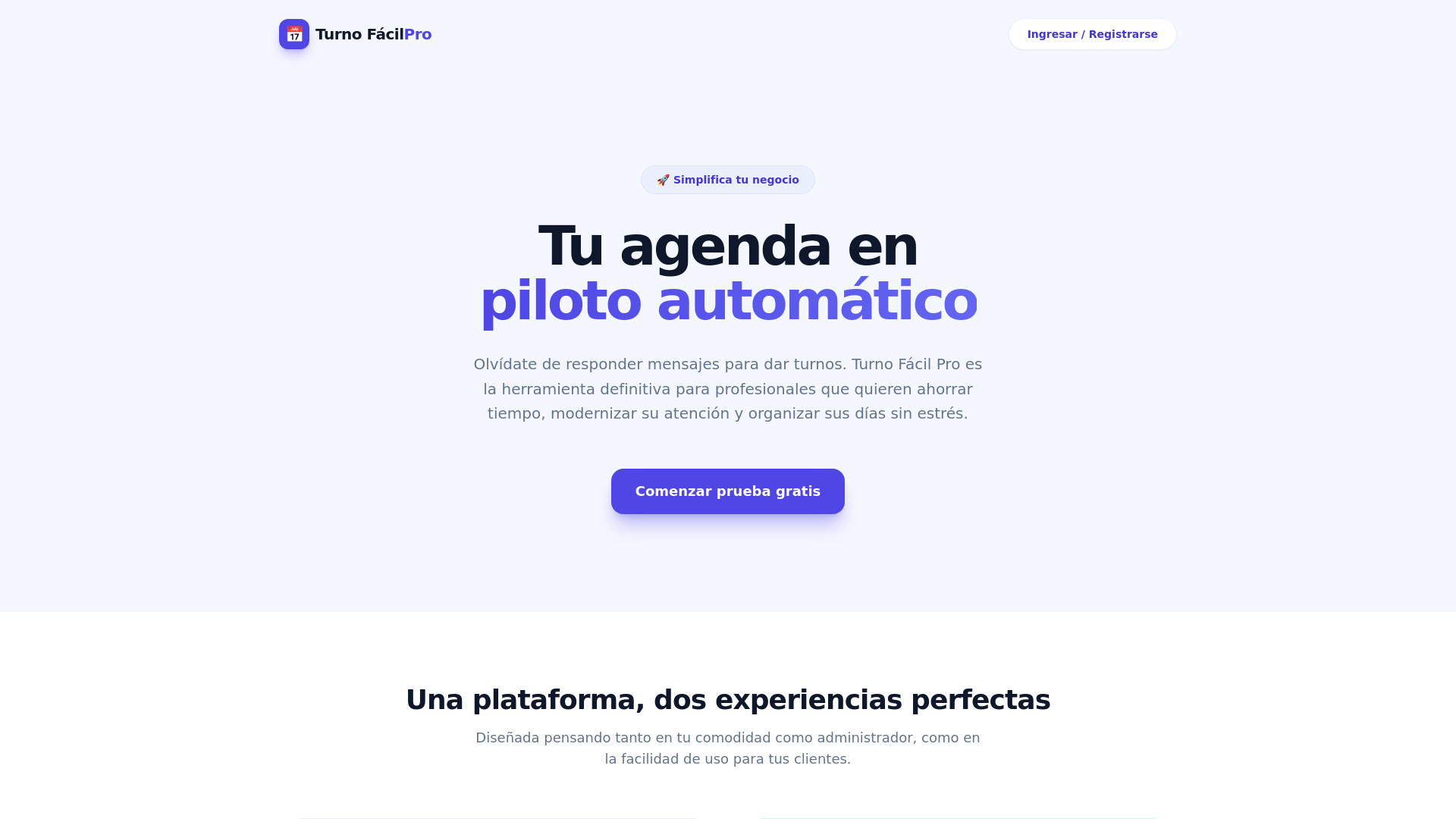 website screenshot of https://turnofacil.pages.dev/