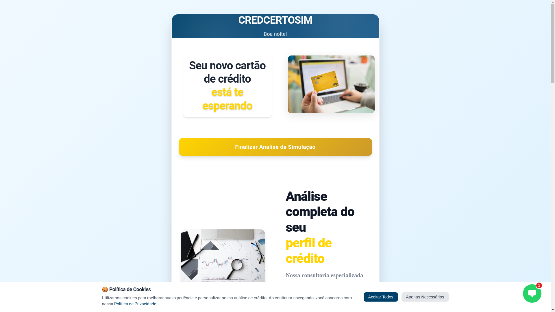 website screenshot of https://credcertosim.site/