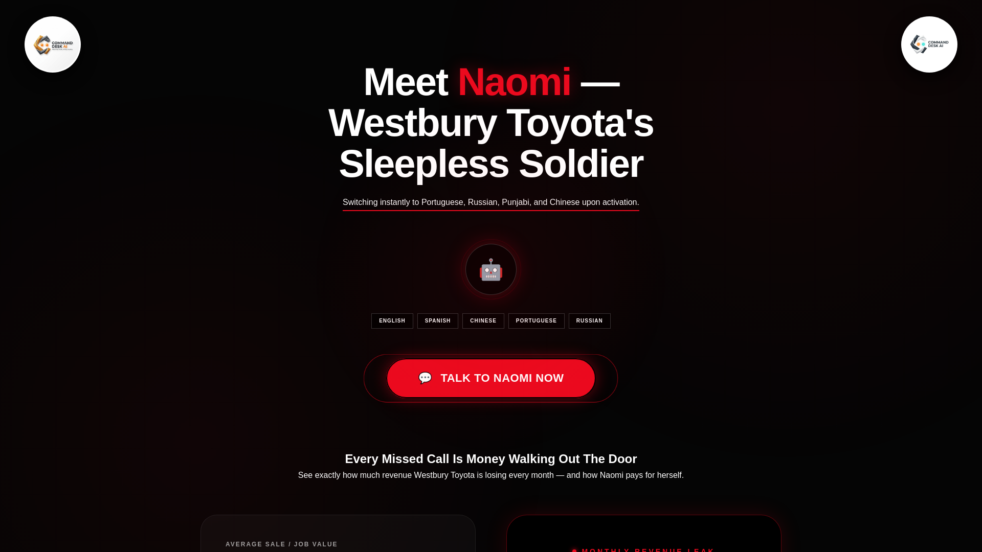 website screenshot of https://naomi-westbury-demo.pages.dev/