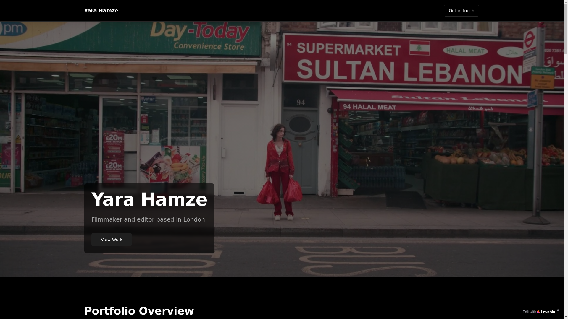 website screenshot of https://yarahamze.com/
