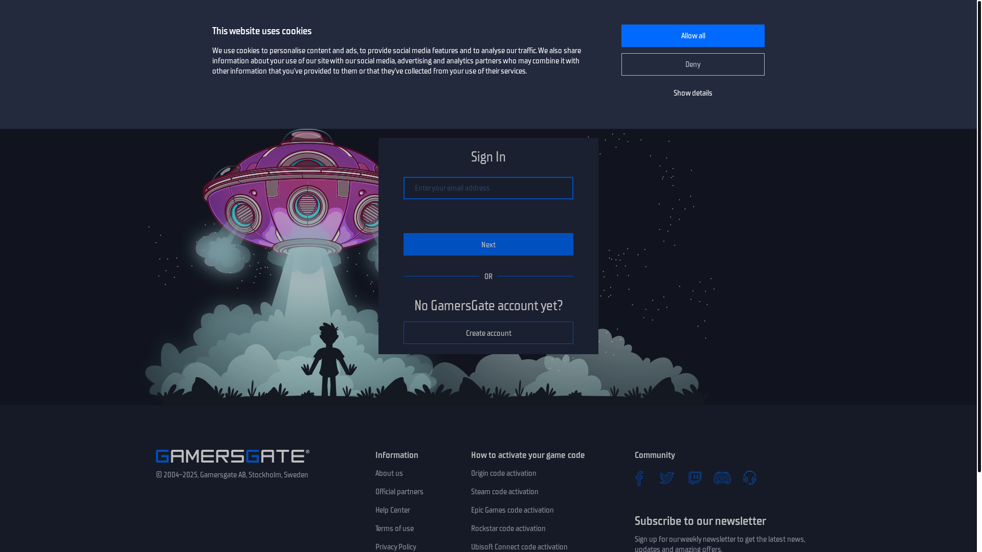 website screenshot of https://www.gamersgate.com/account/orders/27177667/