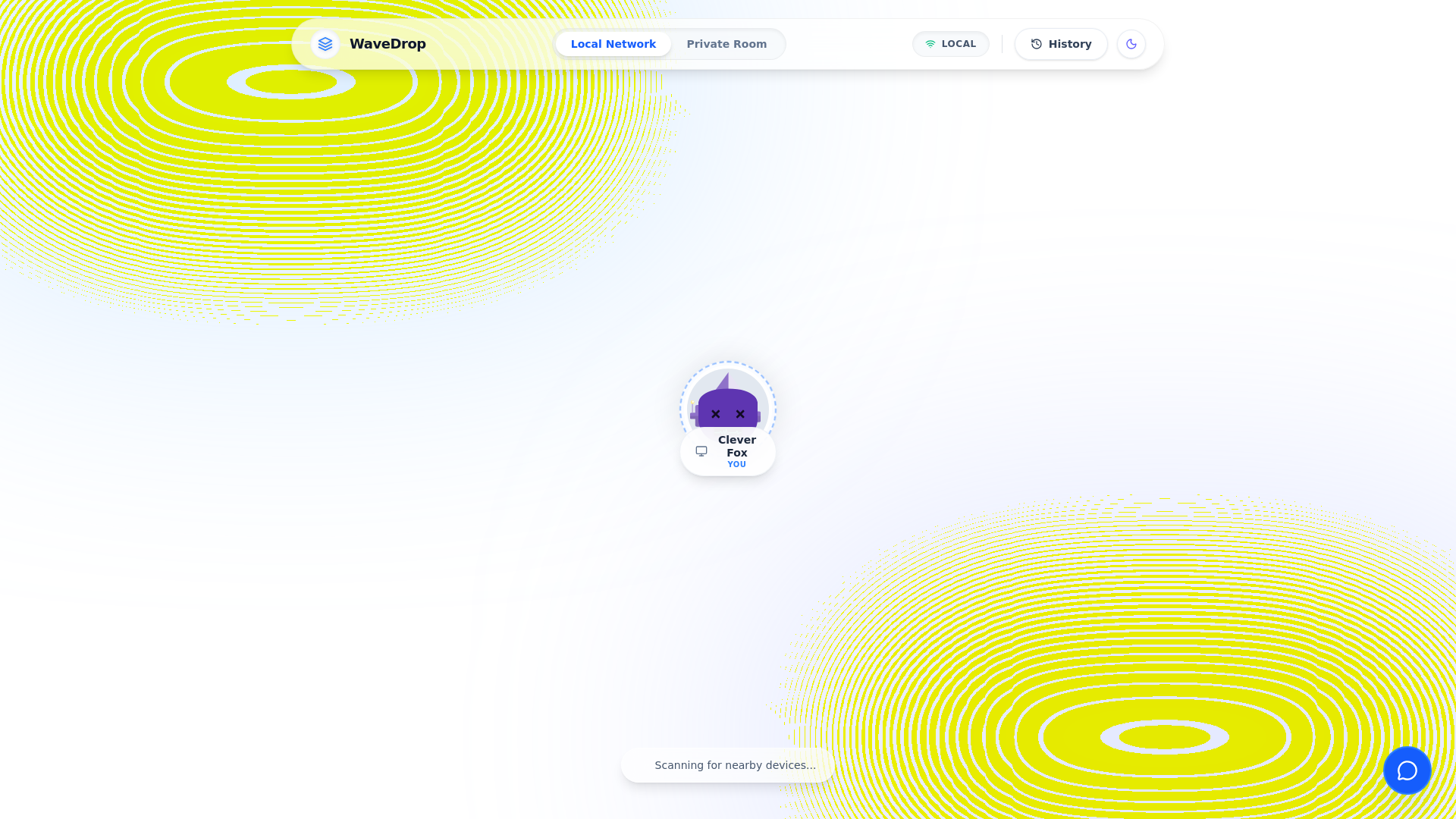 website screenshot of https://wavedrop-mithunkumar-p2p.pages.dev/