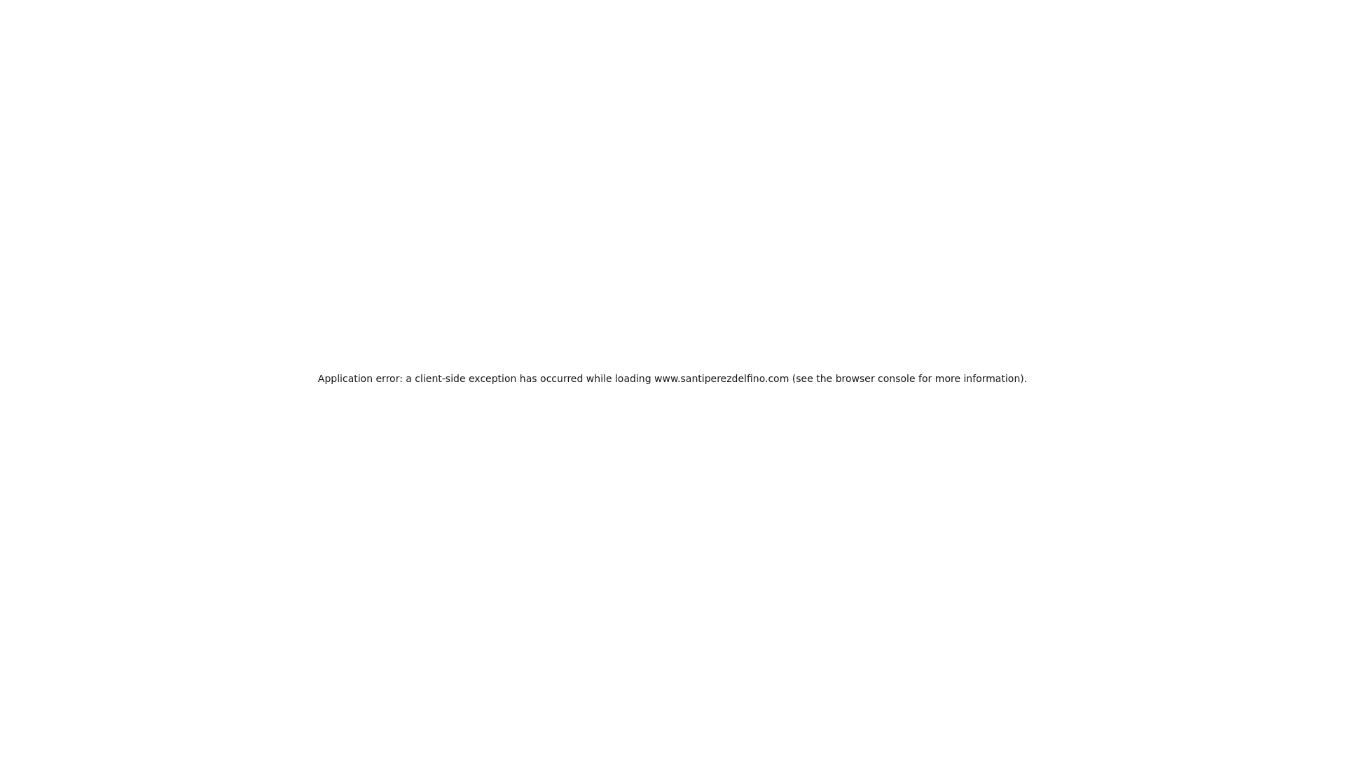 website screenshot of https://santiperezdelfino.com/