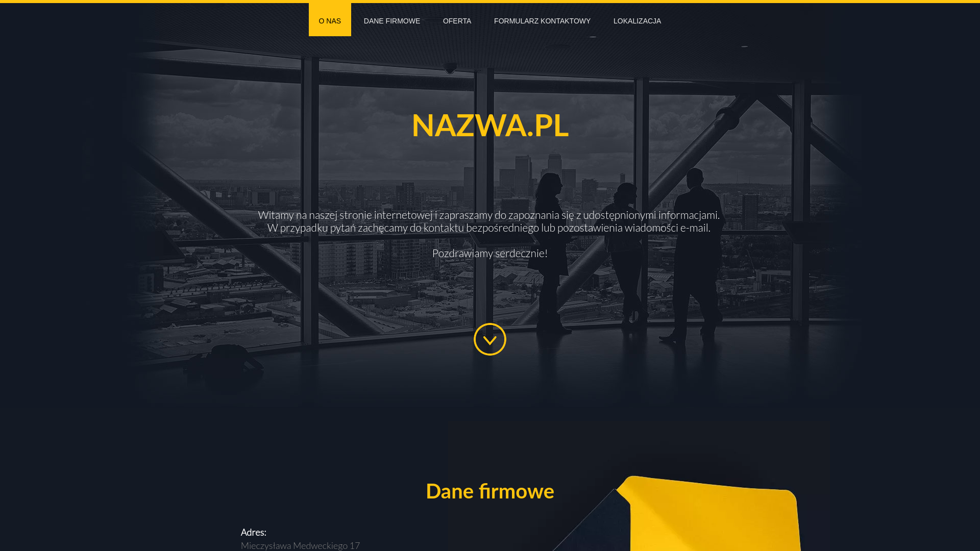 website screenshot of https://modularsteelhouses.com.pl/