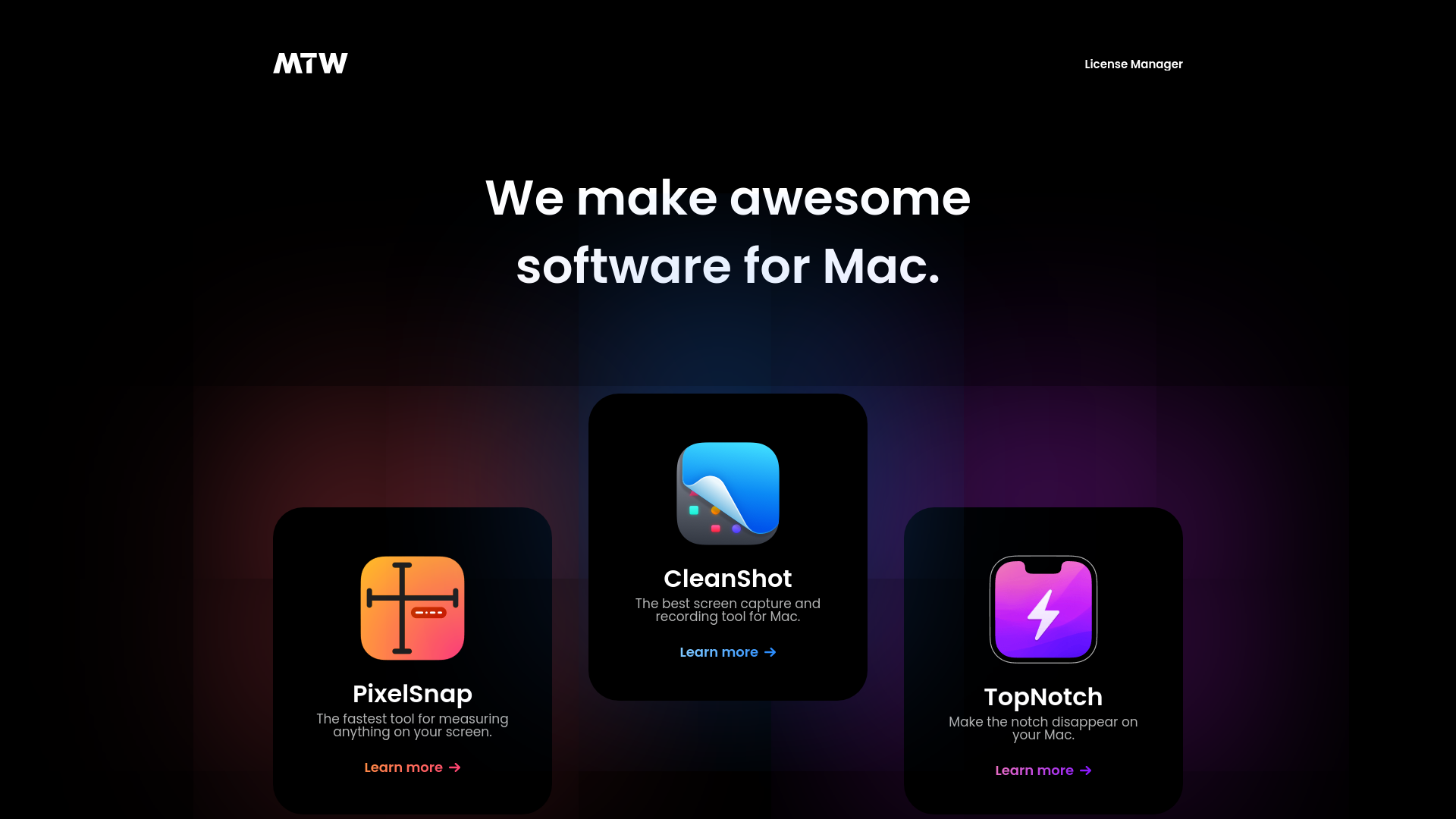 website screenshot of https://maketheweb.io