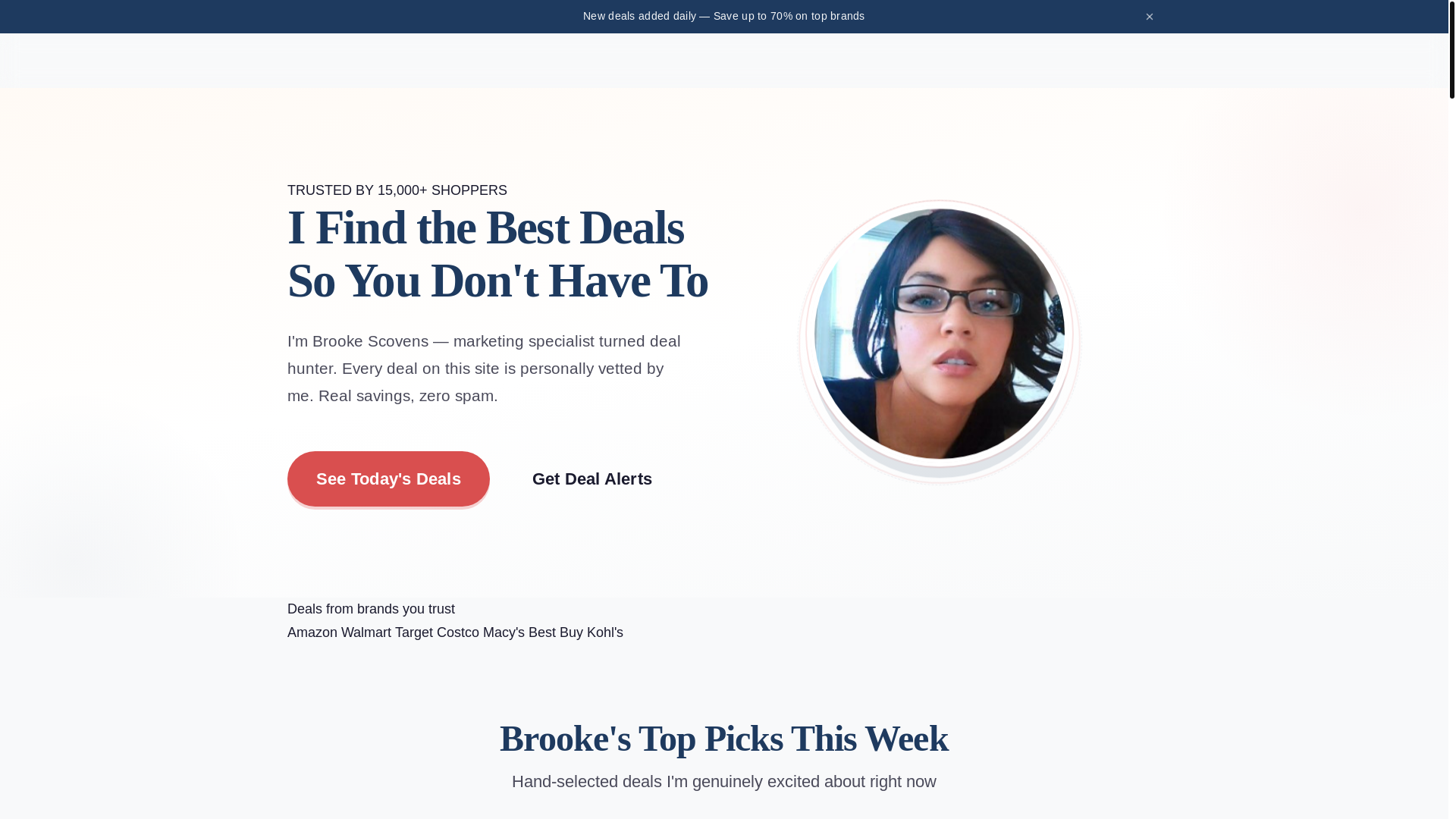 website screenshot of https://brookes-deals.pages.dev/