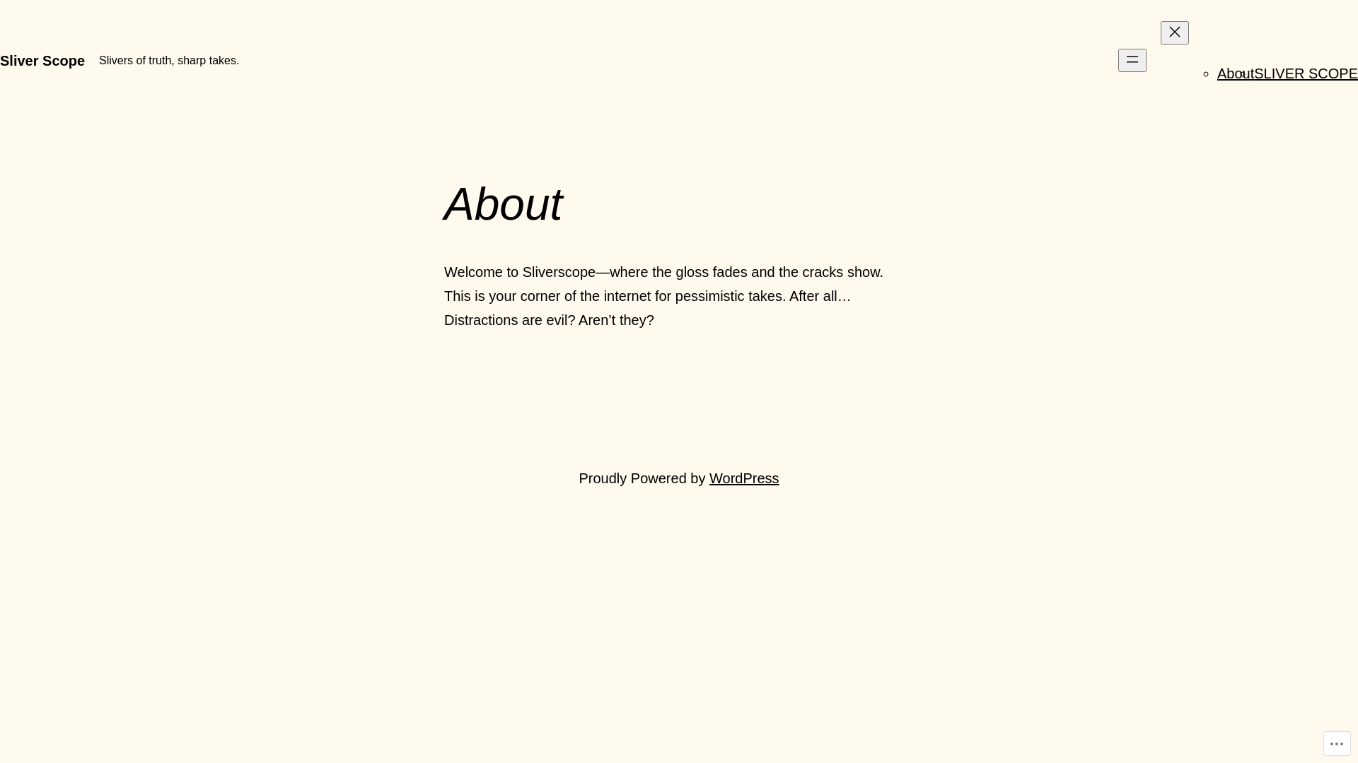 website screenshot of https://sliverscope.com/