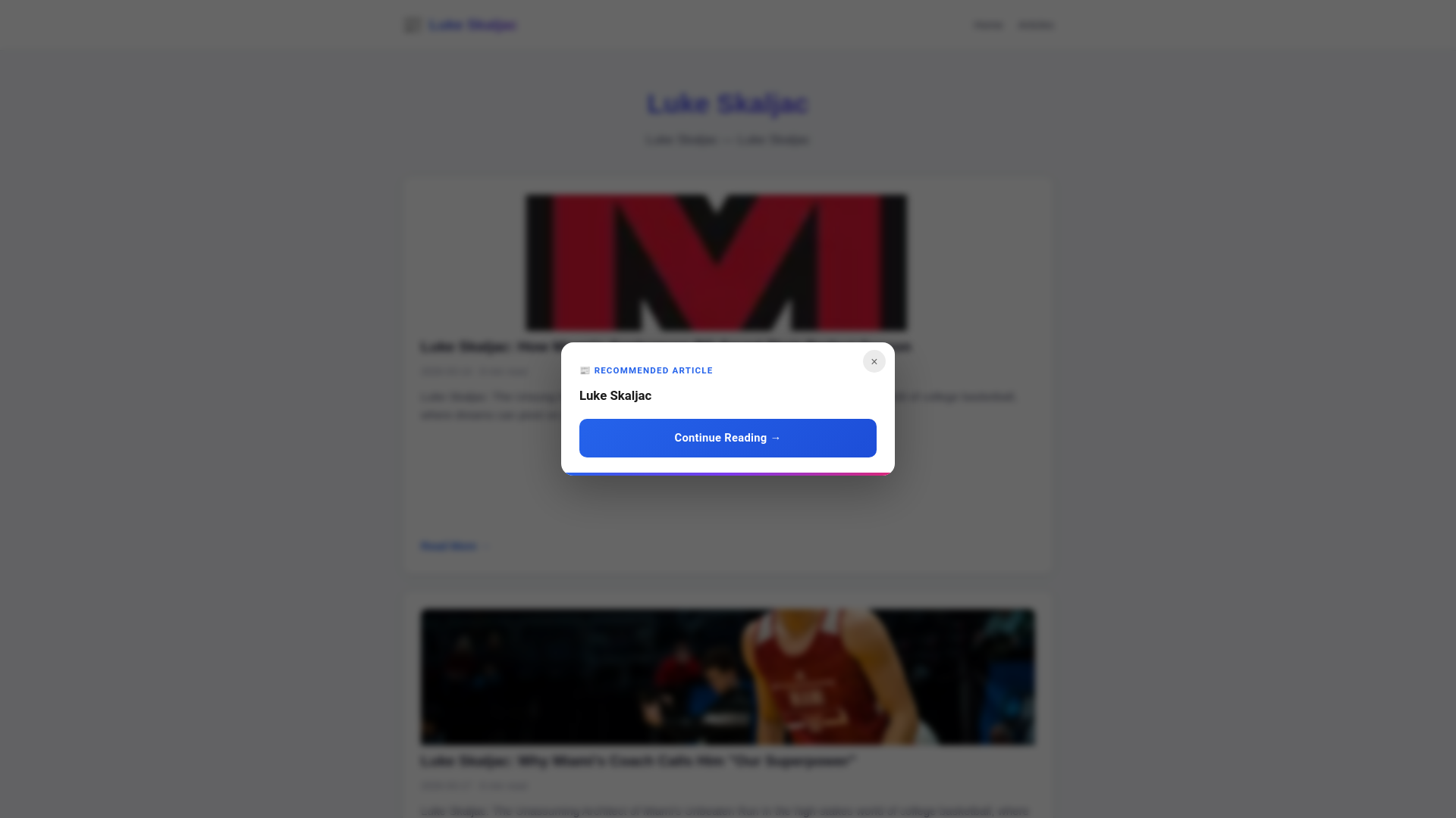 website screenshot of https://luke-skaljac.pages.dev/