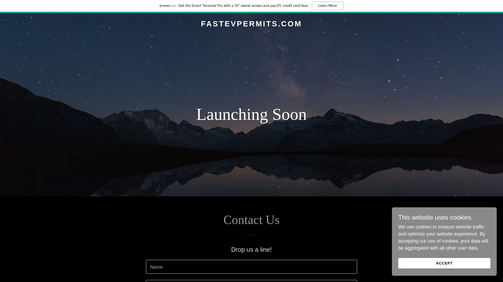 website screenshot of https://fastevpermits.com/