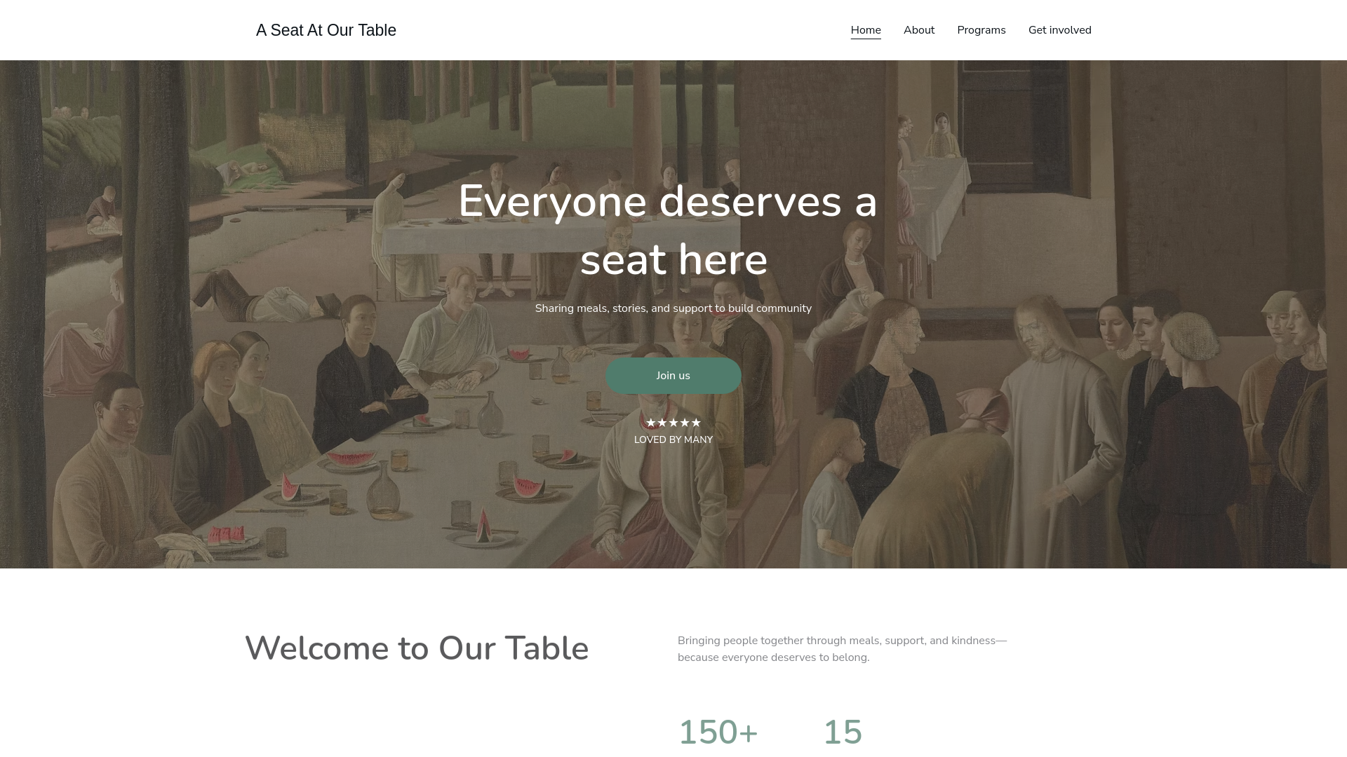 website screenshot of https://aseatatourtable.online/