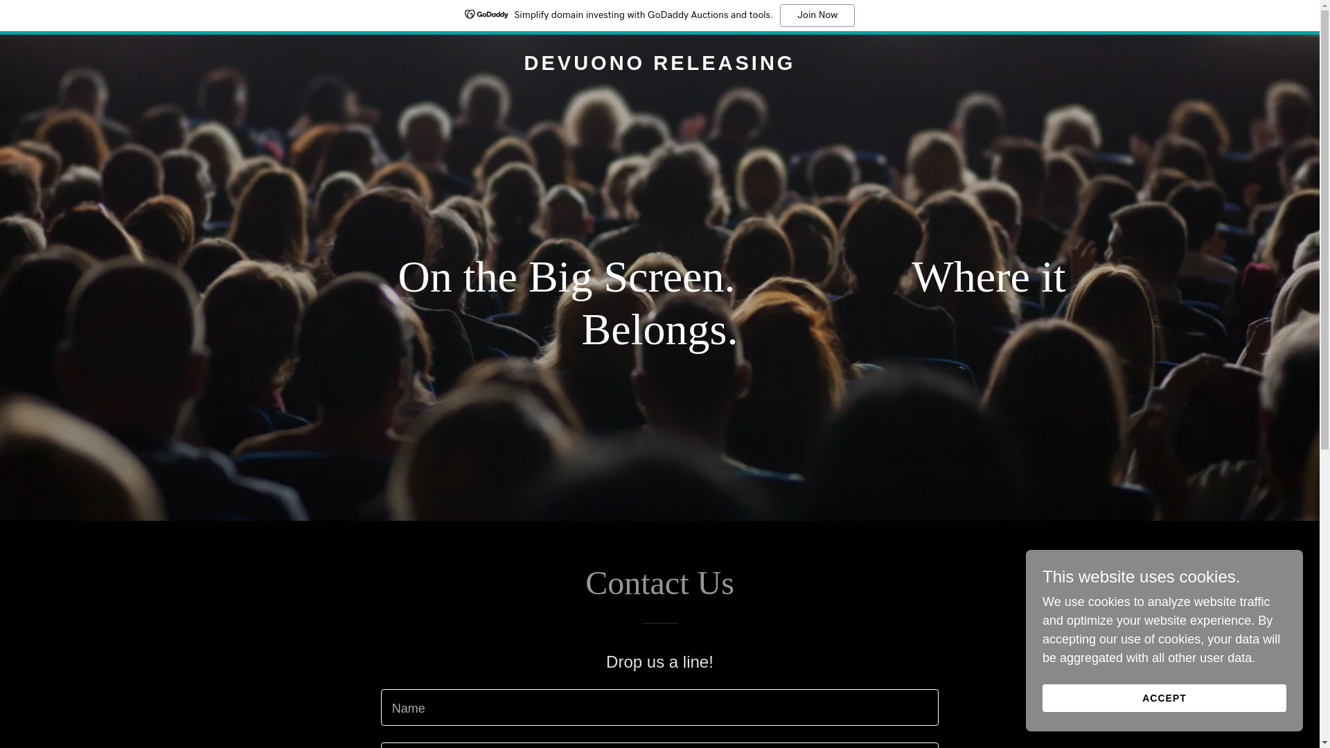 website screenshot of https://devuonoreleasing.ca/