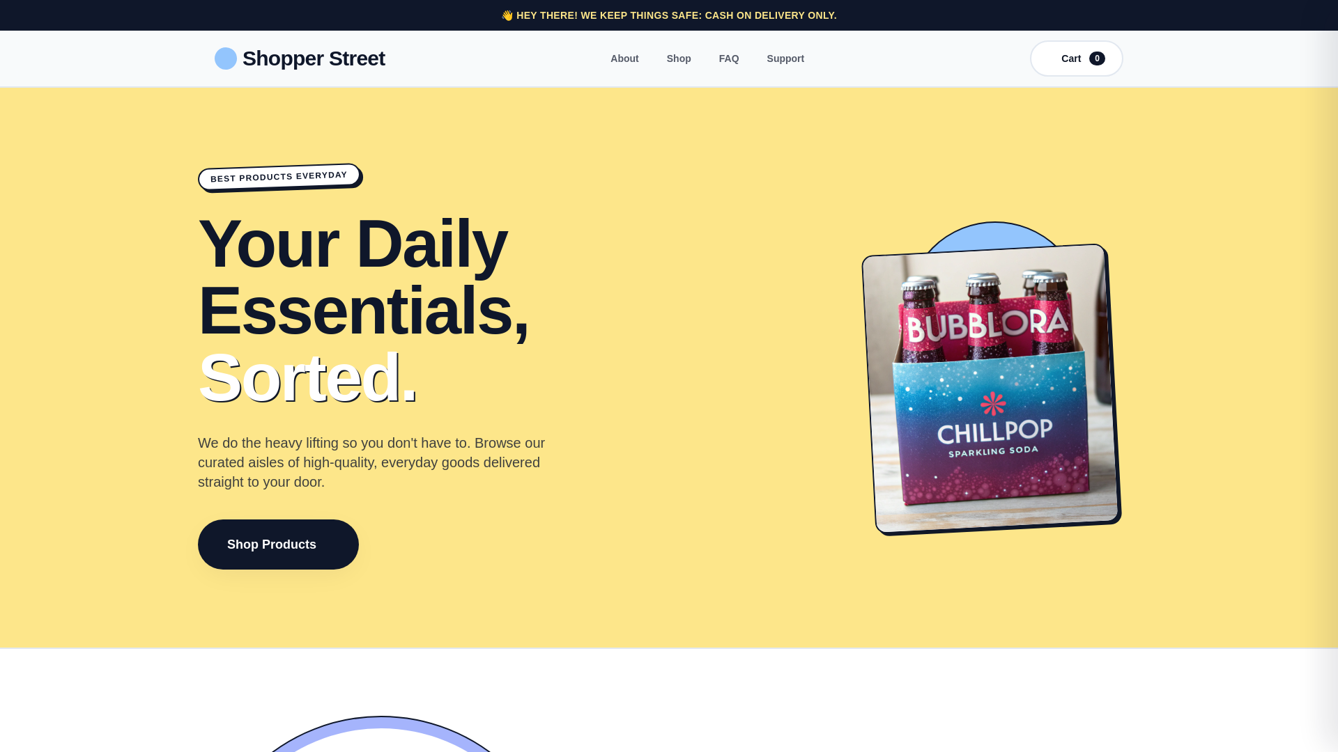 website screenshot of https://shopper-street.info