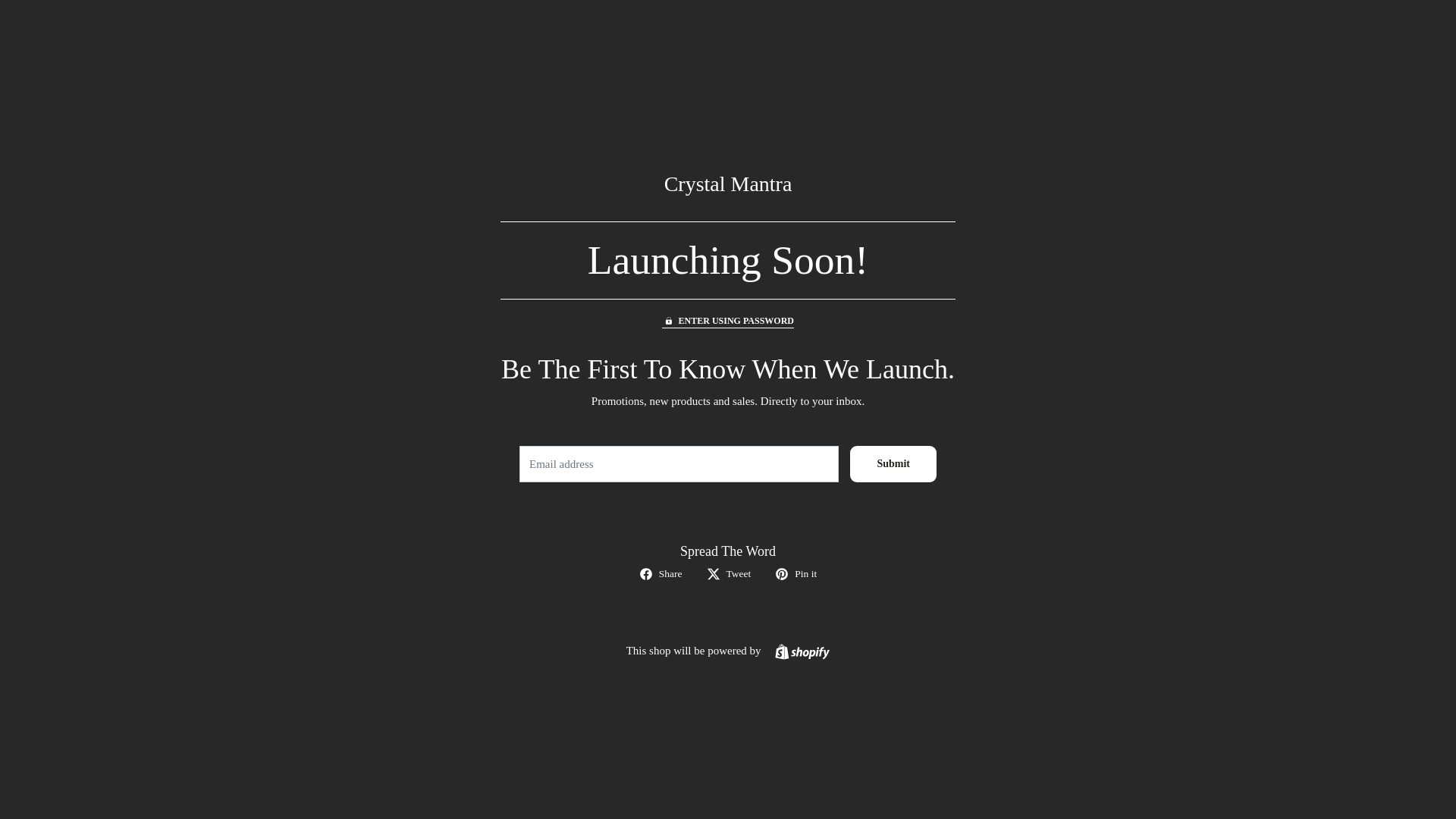 website screenshot of https://crystalmantra.co.in/