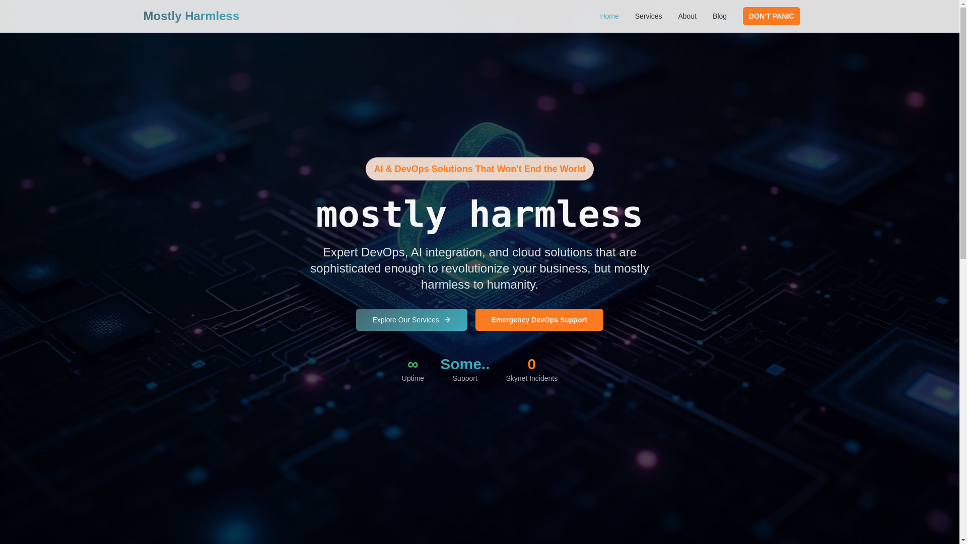 website screenshot of https://mostly-harmless-galaxy-guide.pages.dev/