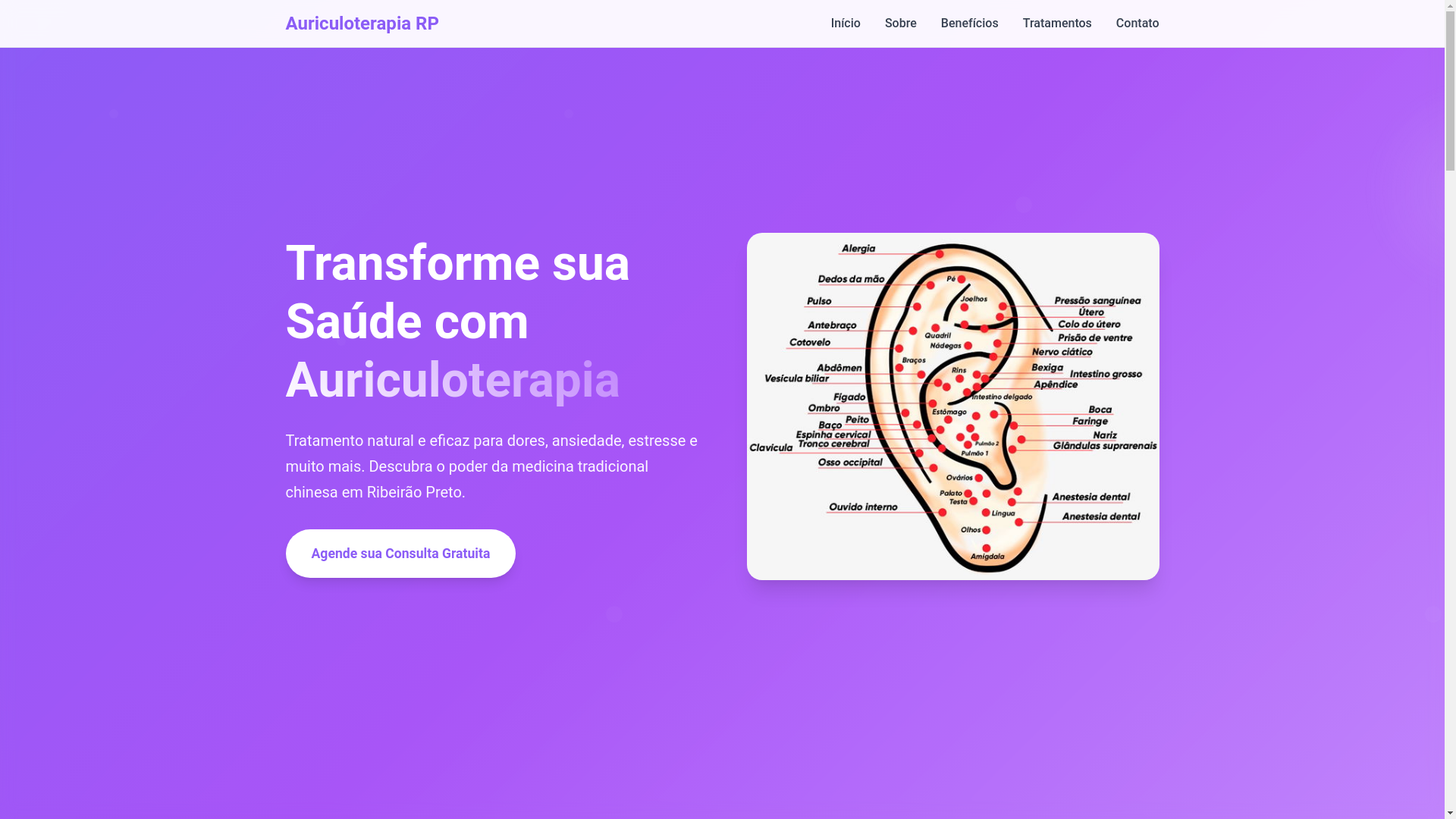 website screenshot of https://auriculoterapia.pages.dev/