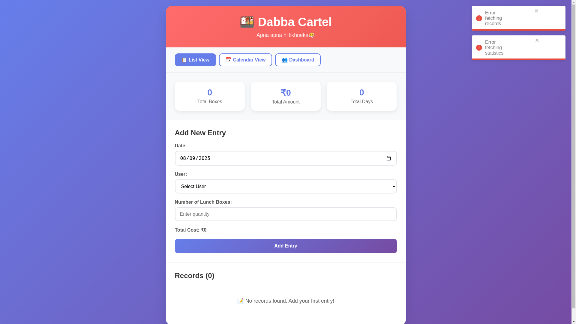 website screenshot of https://dabba-cartel.pages.dev/